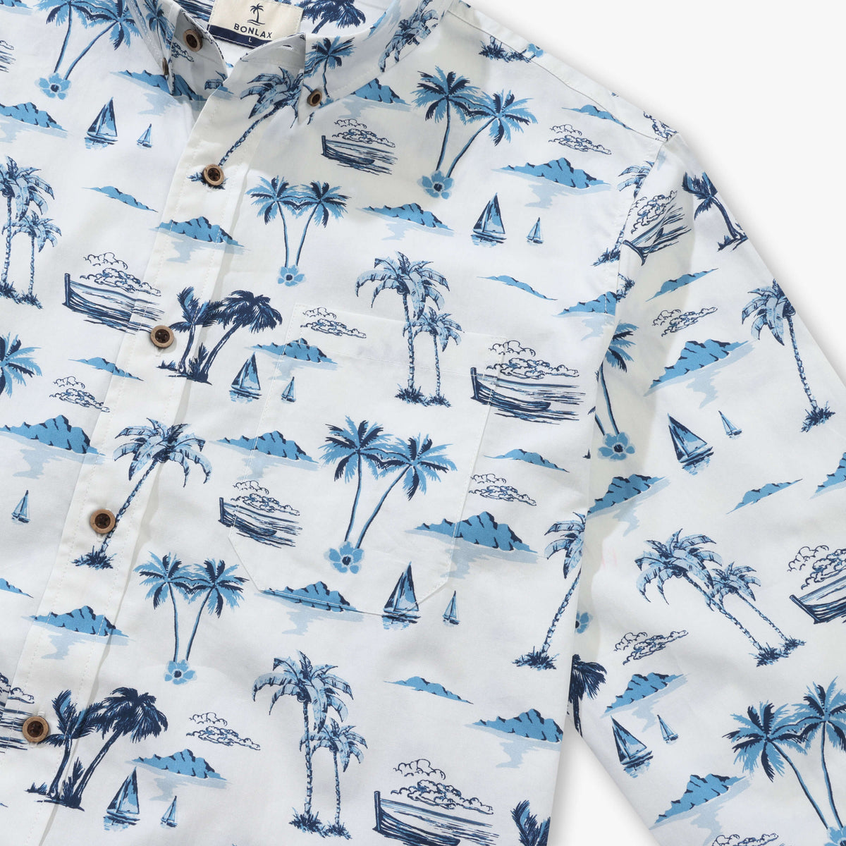 Island Coconut Tree Long Sleeve Shirt