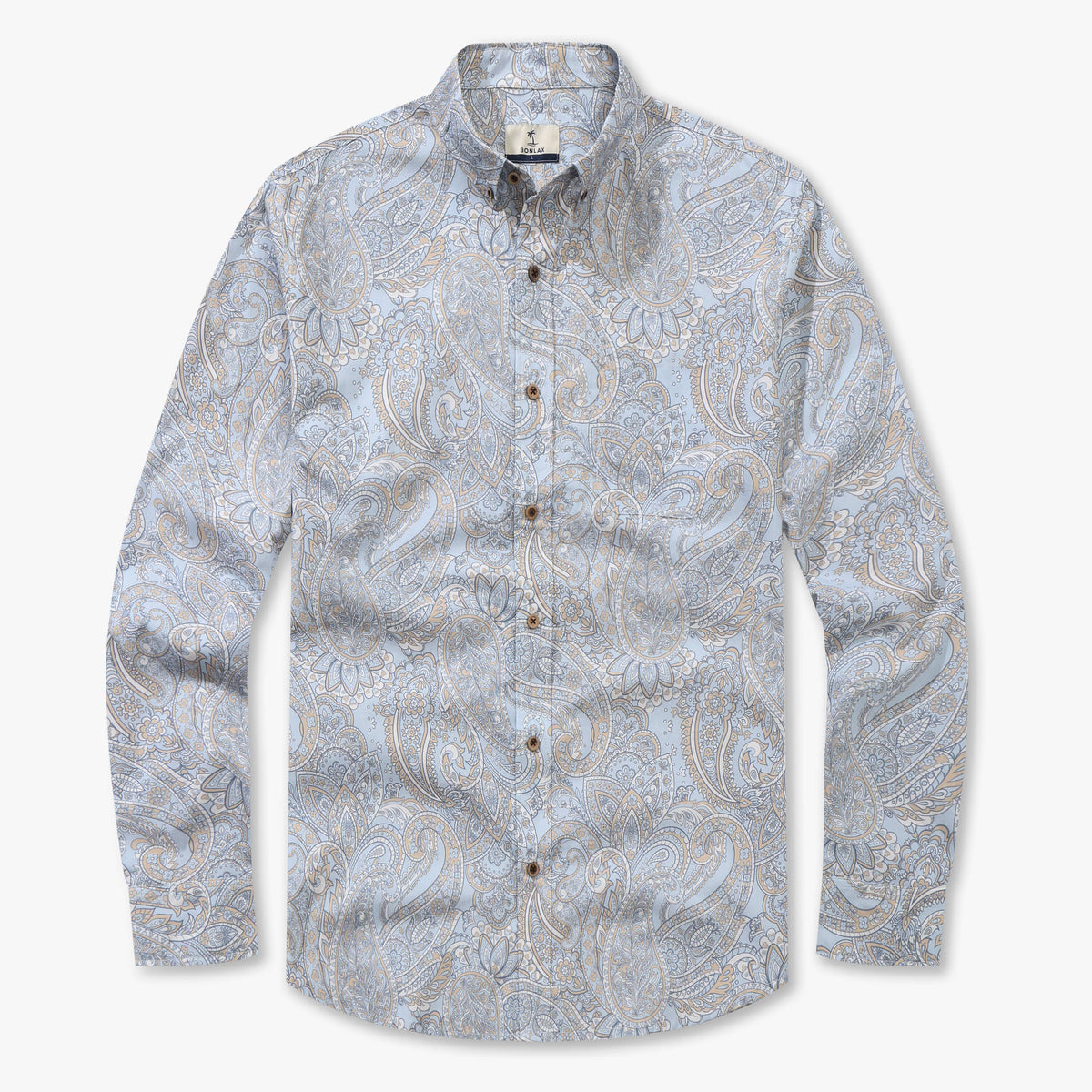 Ethnic Paisley Print  Long Sleeve Shirt