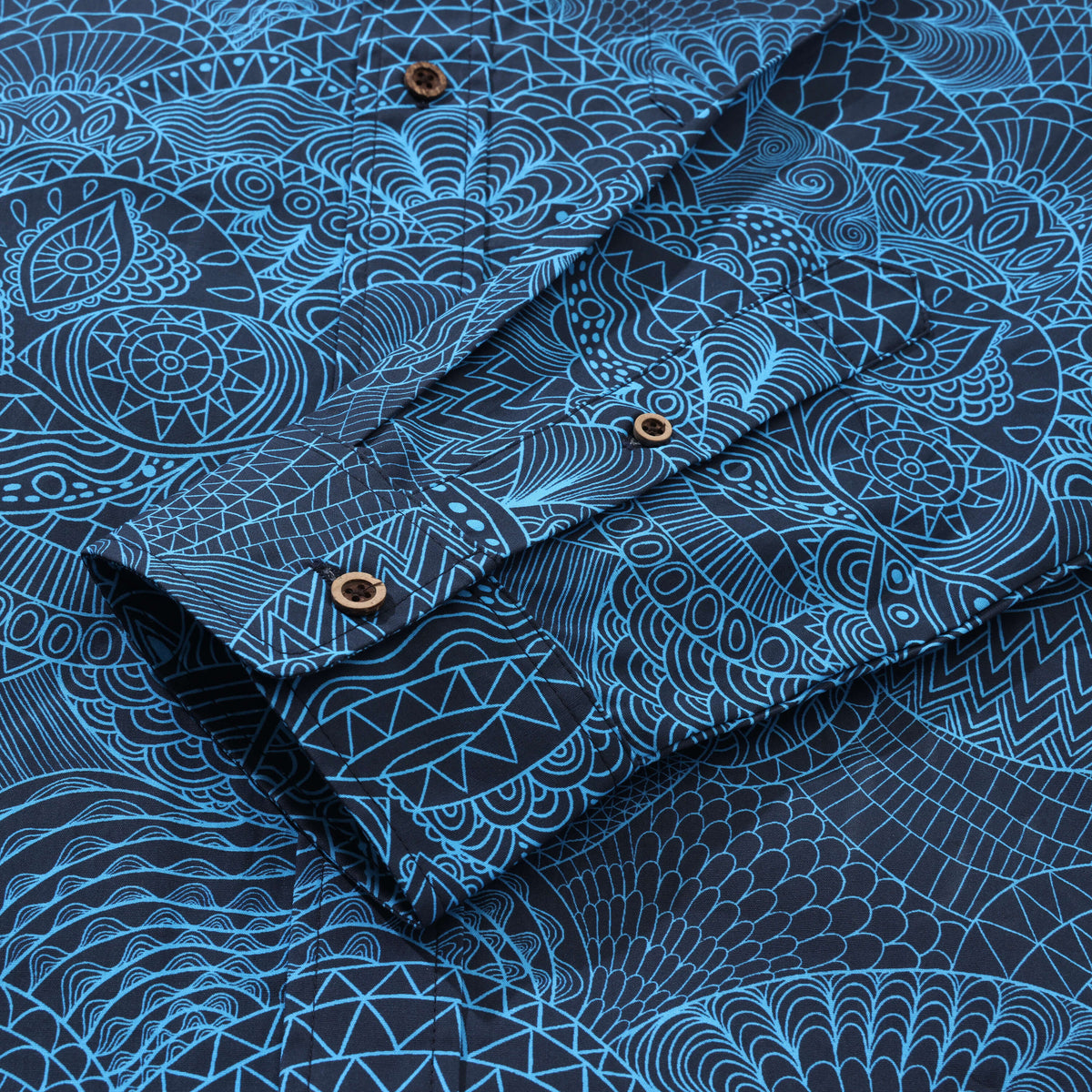 Abstract Lines Long Sleeve Shirt