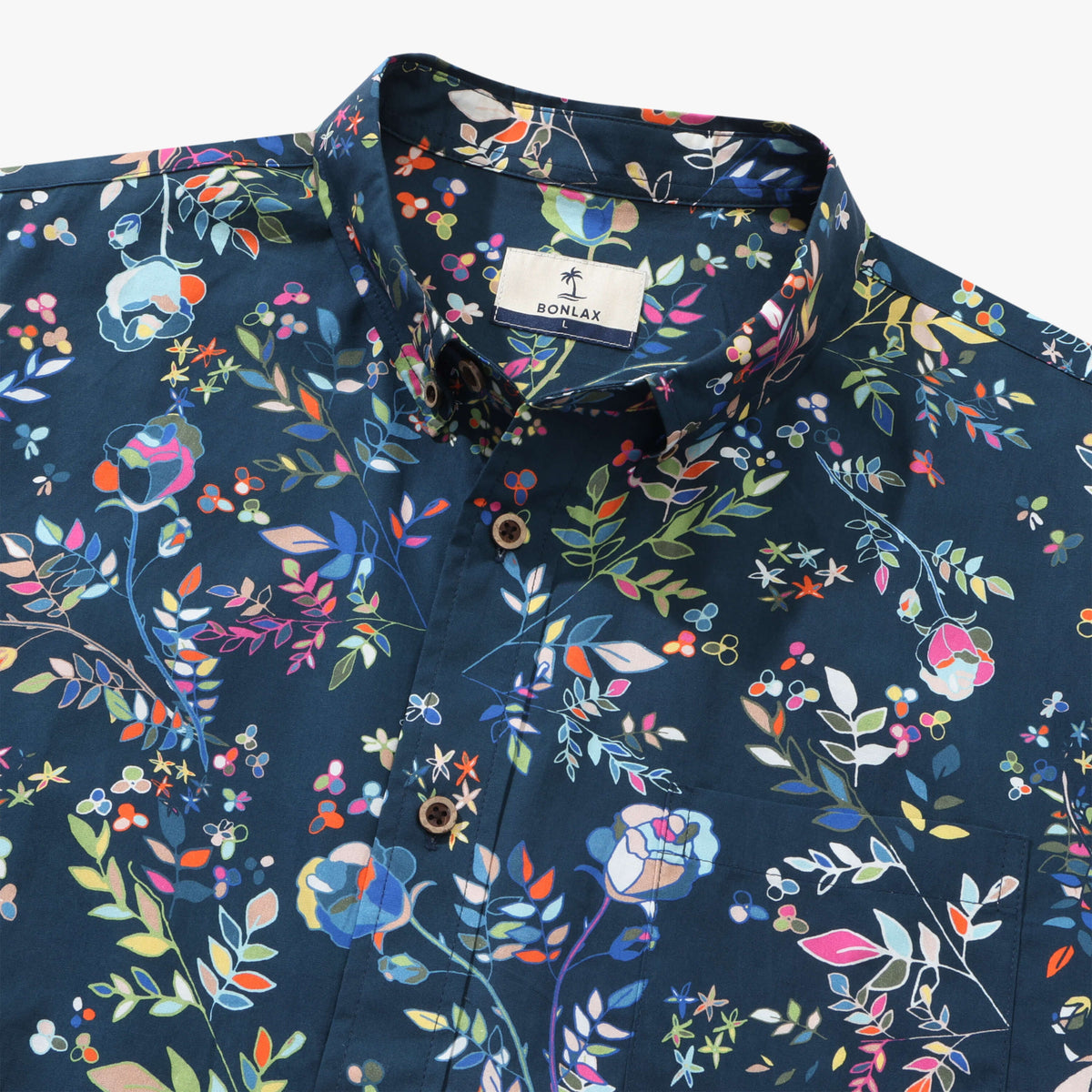 Multi-colored Floral Long Sleeve Shirt