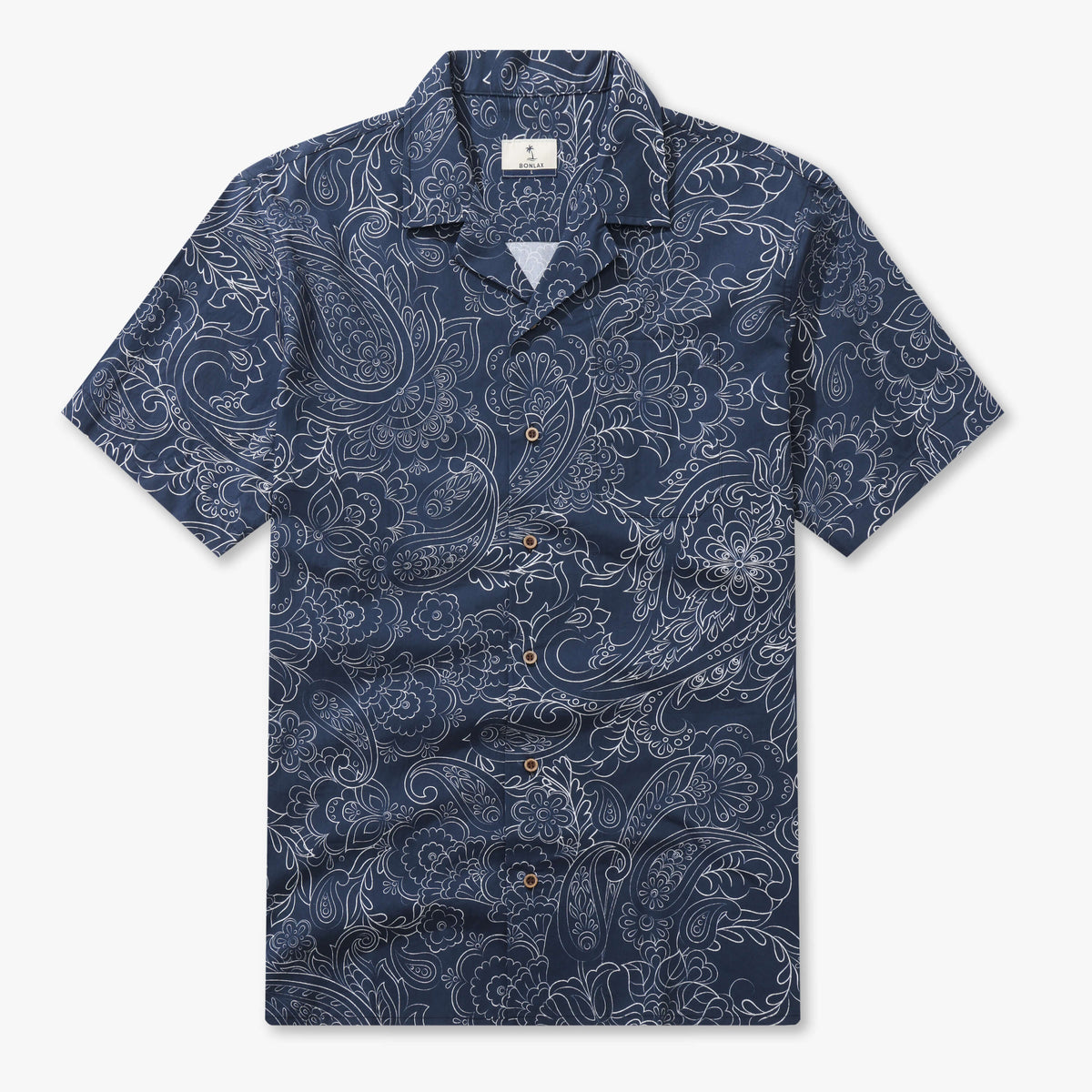 Cocoa Paisley Vintage Camp Shirt