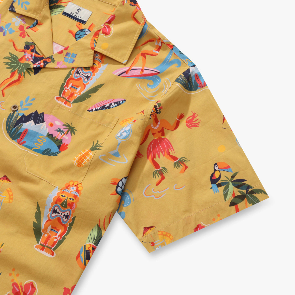 Retro Tiki Luau Hawaiihemd