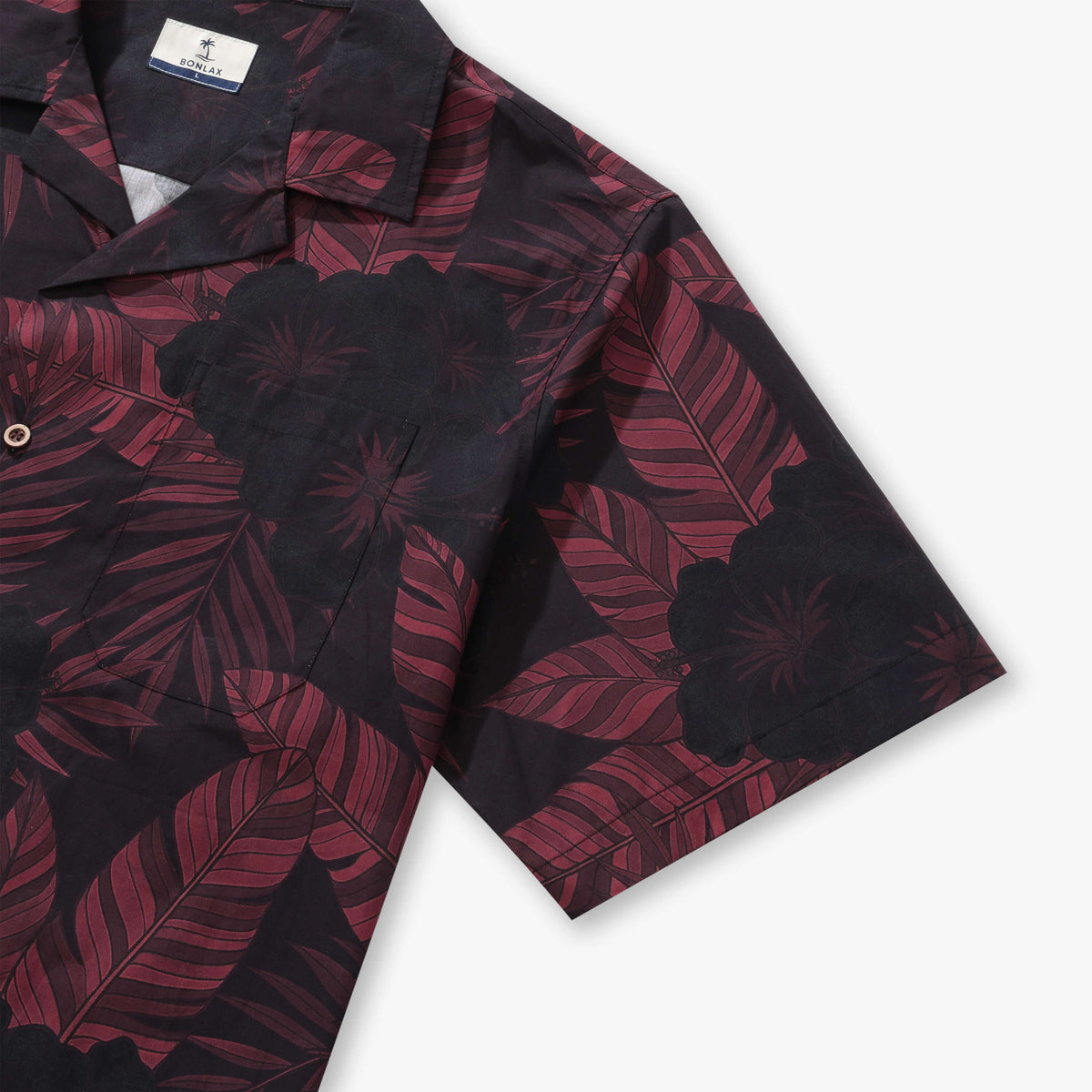 Moonlit Hibiscus Camp Shirt