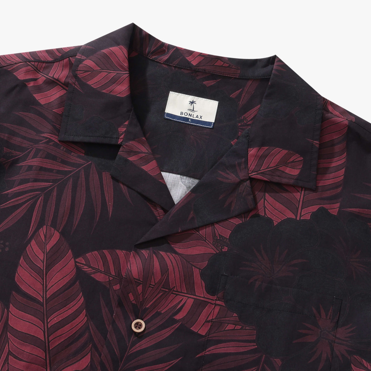 Moonlit Hibiscus Camp Shirt