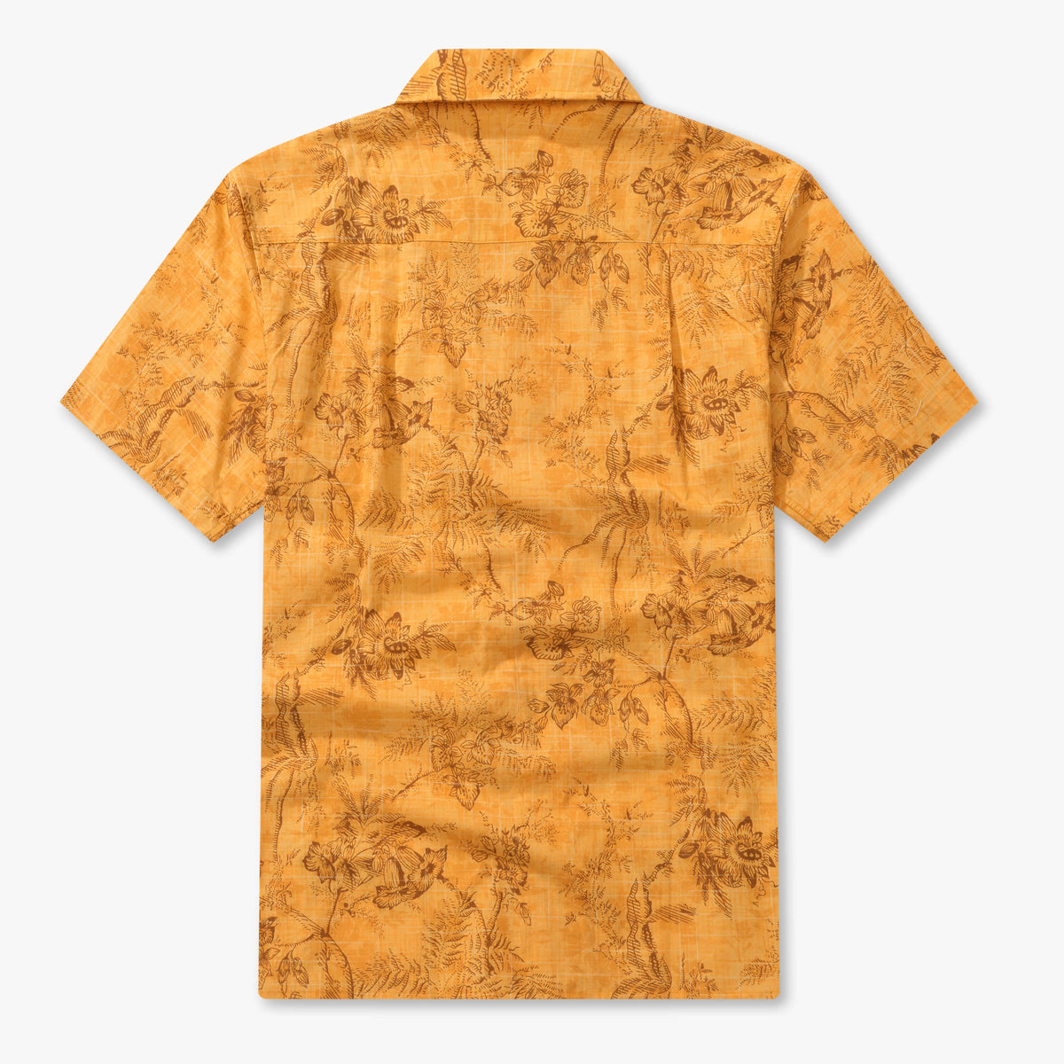 Monochromatic Botanical Toile Camp Shirt