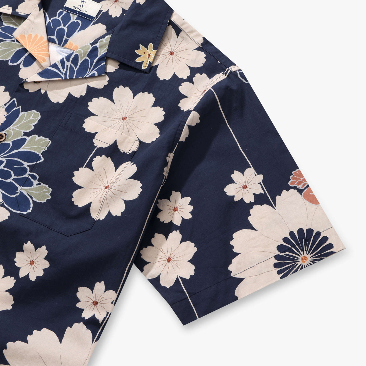 Midnight Petal Waltz Camp Shirt