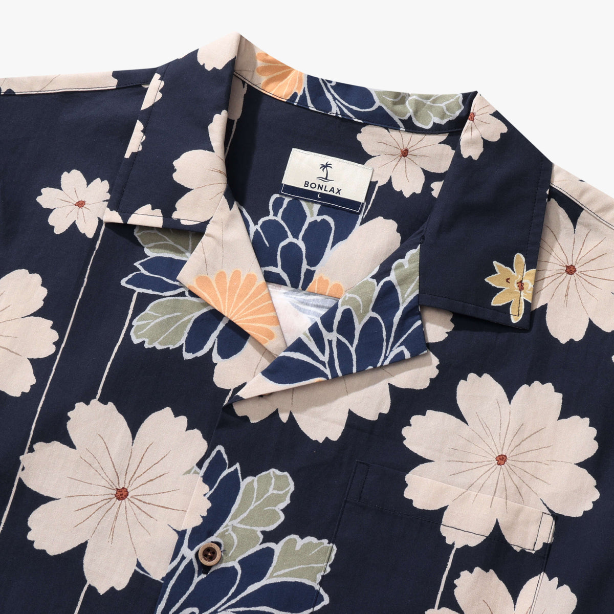 Midnight Petal Waltz Camp Shirt