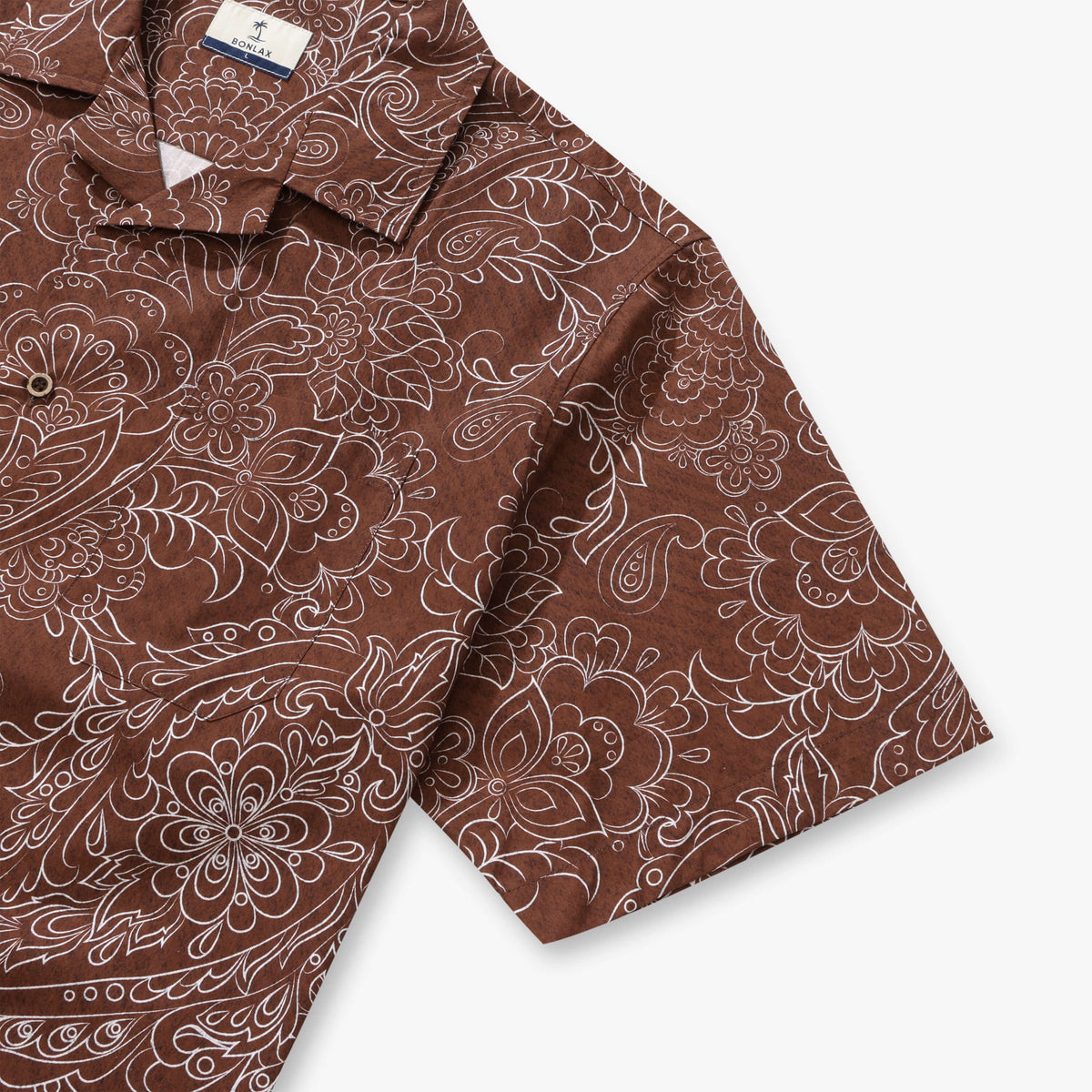 Cocoa Paisley Vintage Camp Shirt