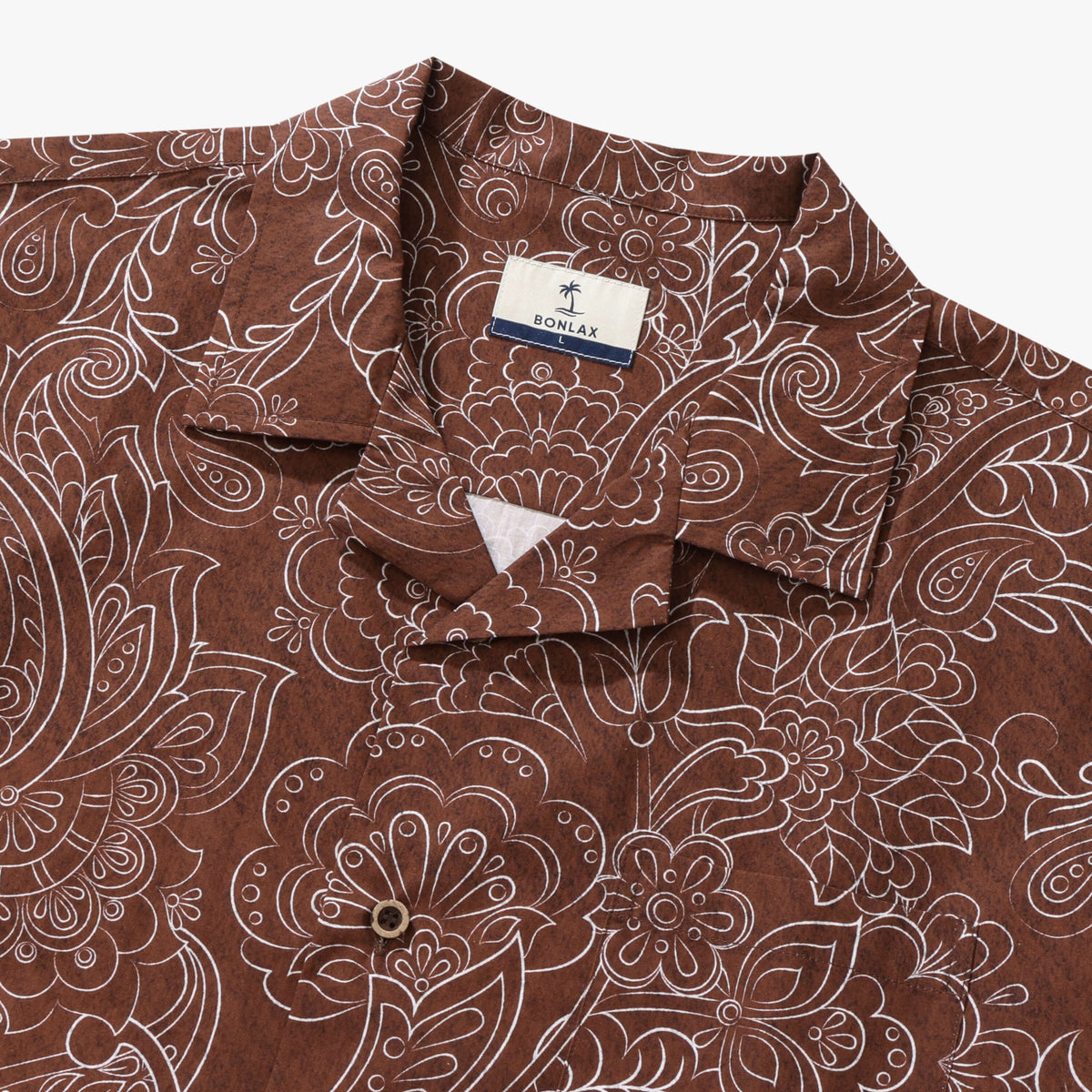 Cocoa Paisley Vintage Camp Shirt