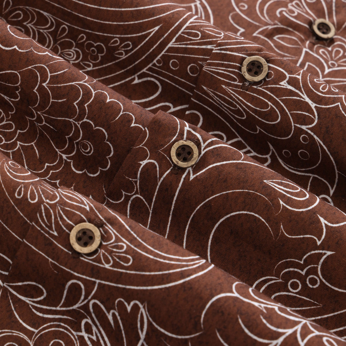 Cocoa Paisley Vintage Camp Shirt