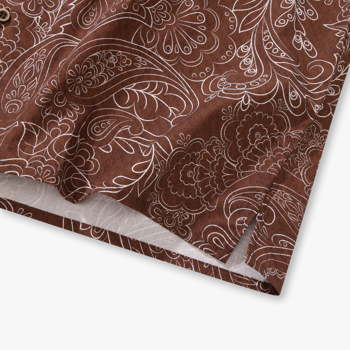Cocoa Paisley Vintage Camp Shirt