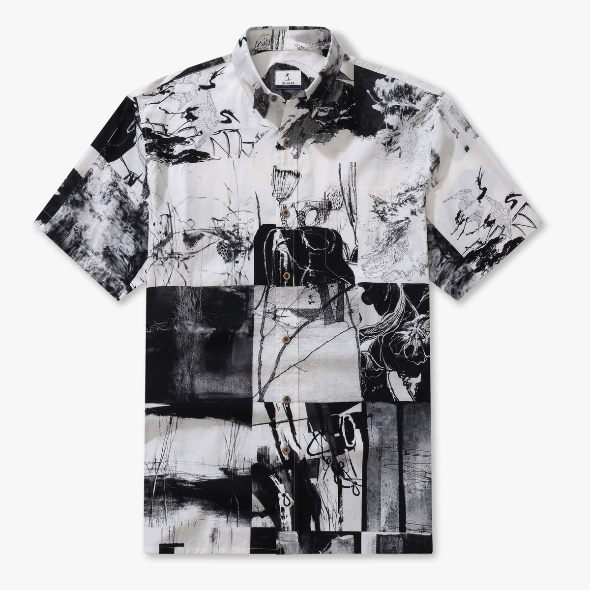 Abstract Ink Canvas Shirt