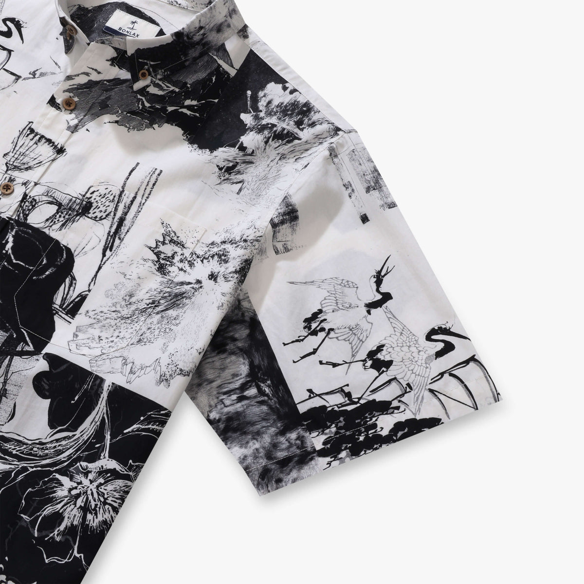 Abstract Ink Canvas Shirt