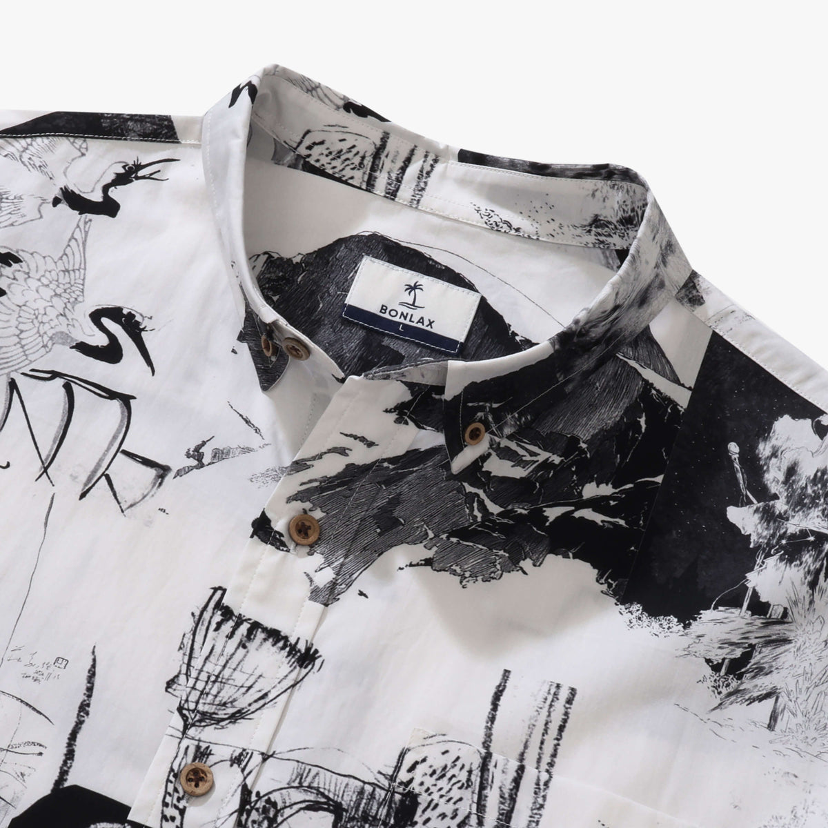 Abstract Ink Canvas Shirt