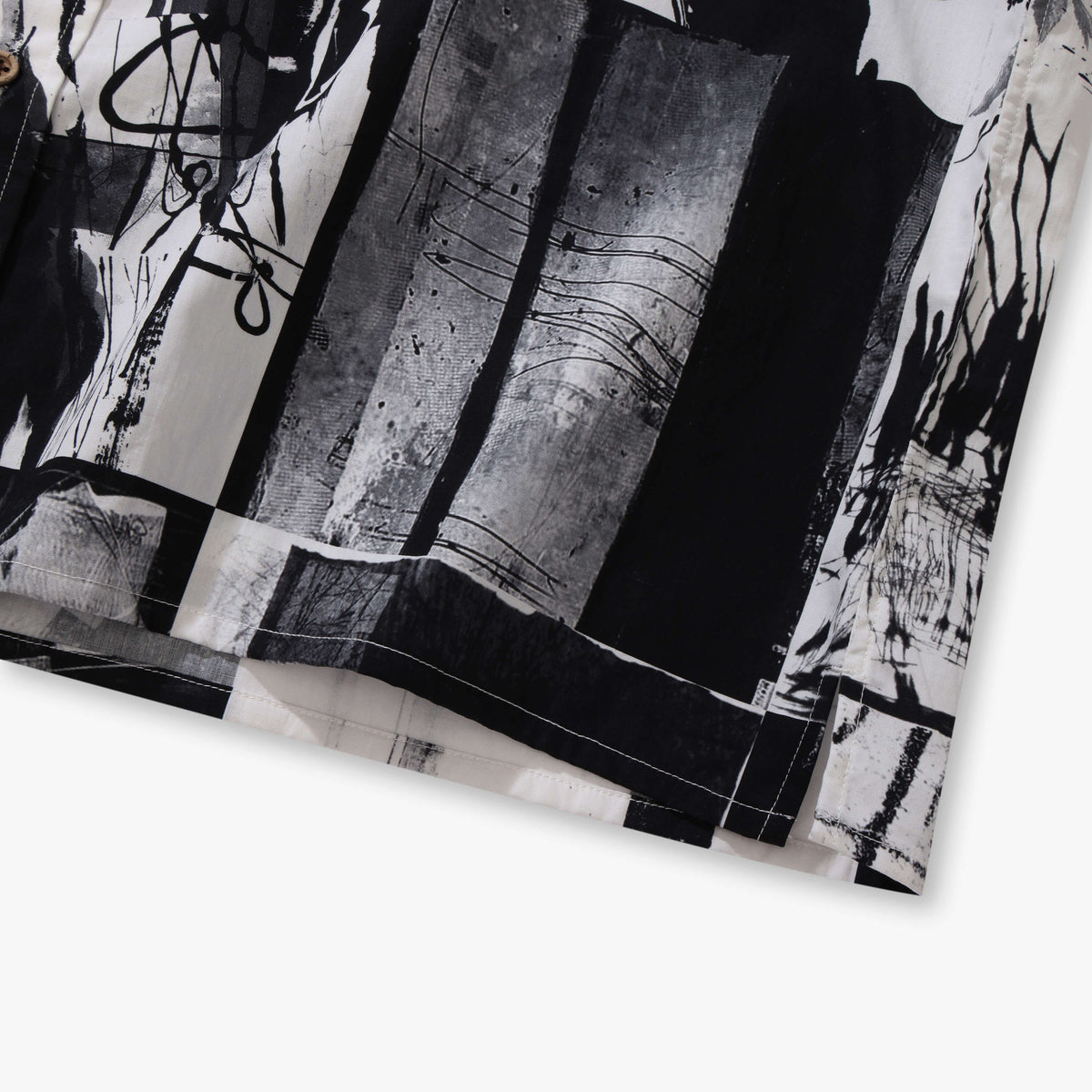 Abstract Ink Canvas Shirt