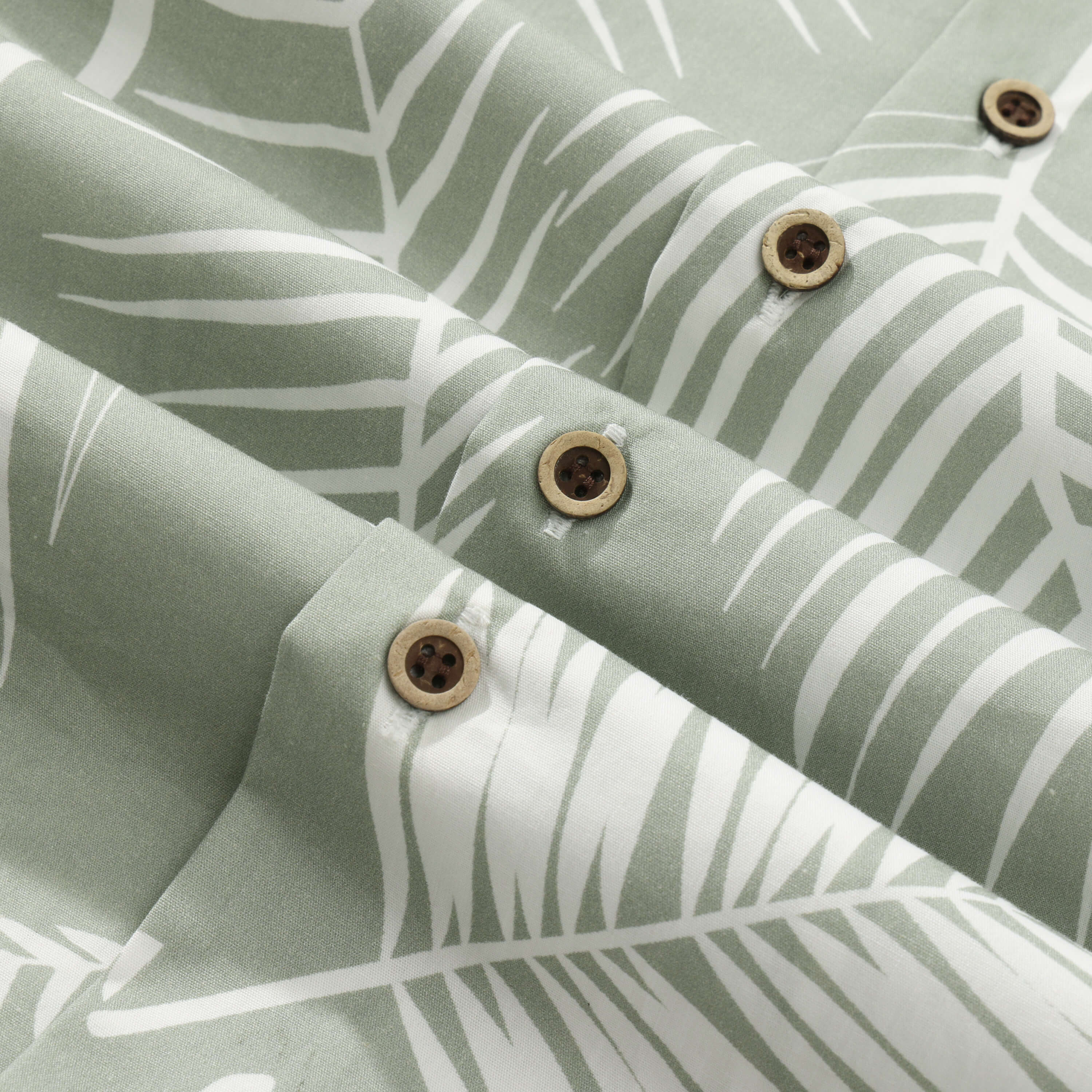 Tropical Leaf Palms Camp Shirt