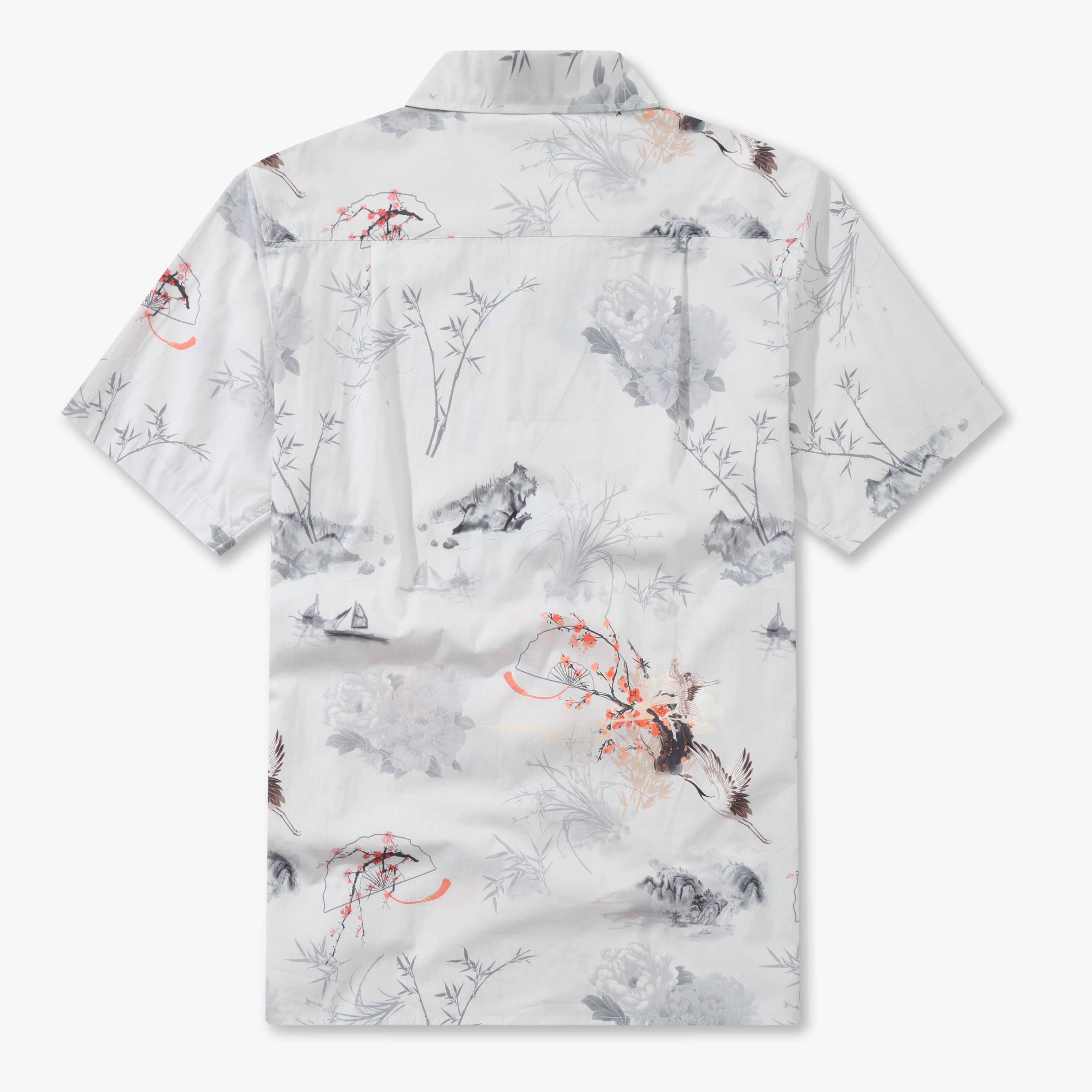 Oriental Poetic Landscape Camp Shirt