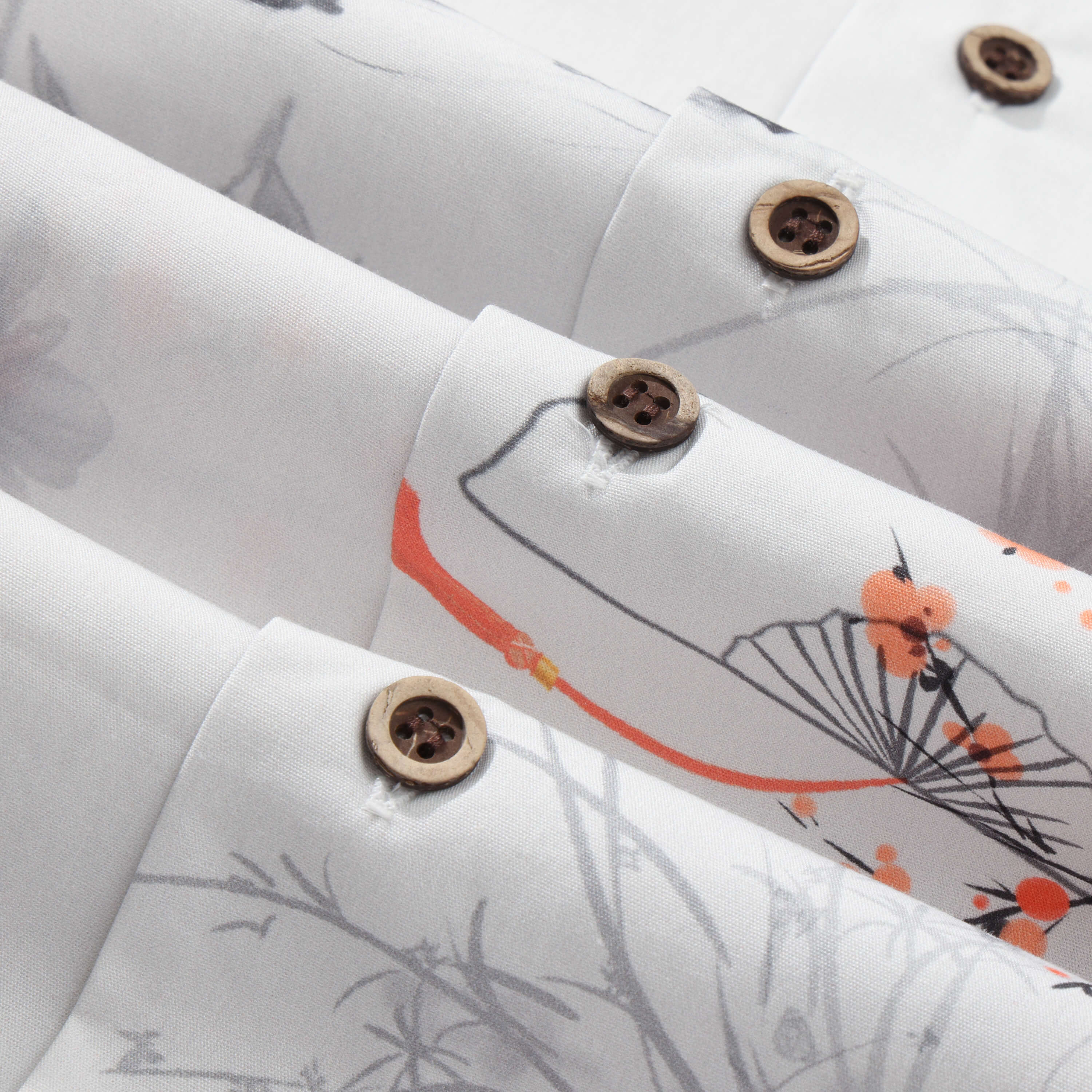 Oriental Poetic Landscape Camp Shirt