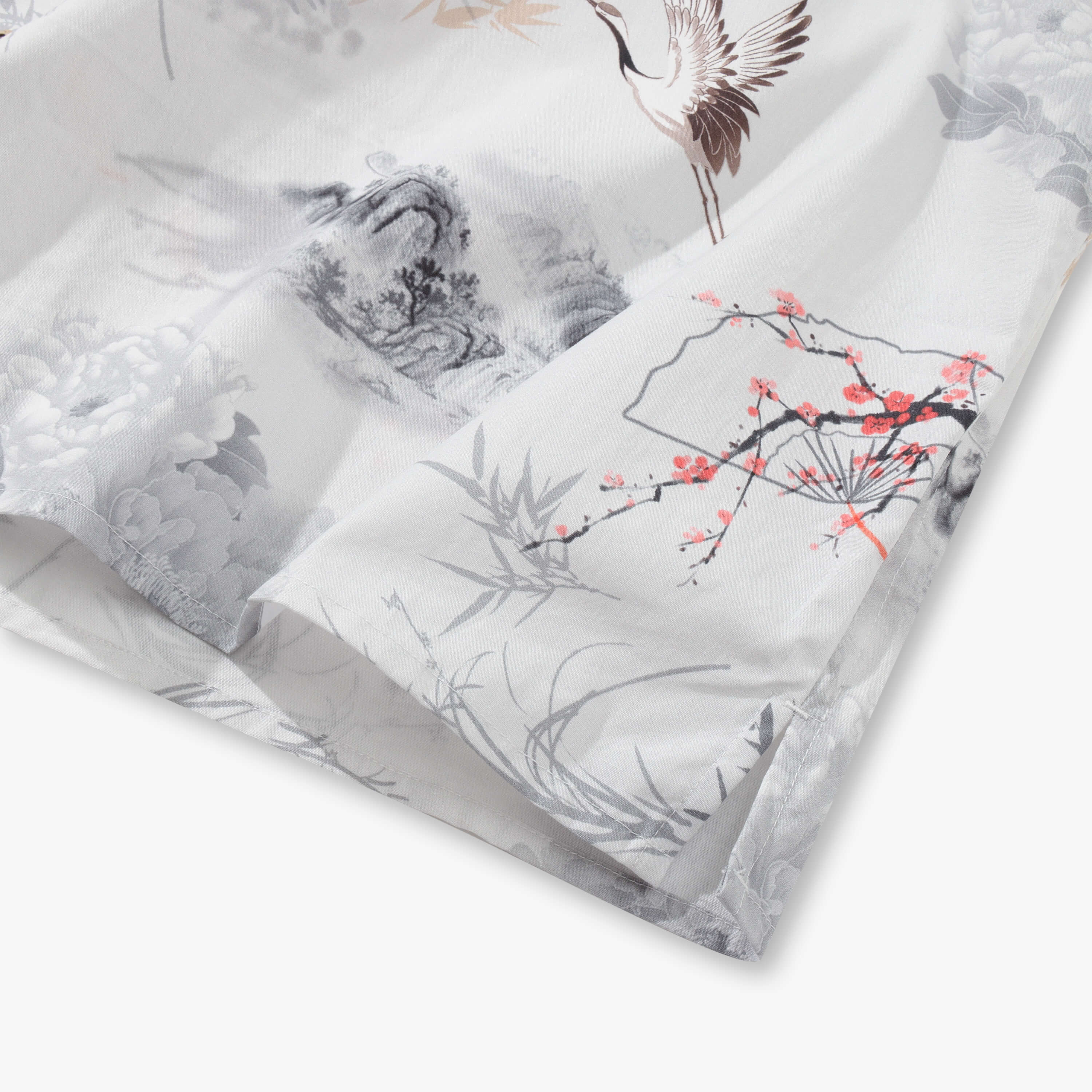 Oriental Poetic Landscape Camp Shirt