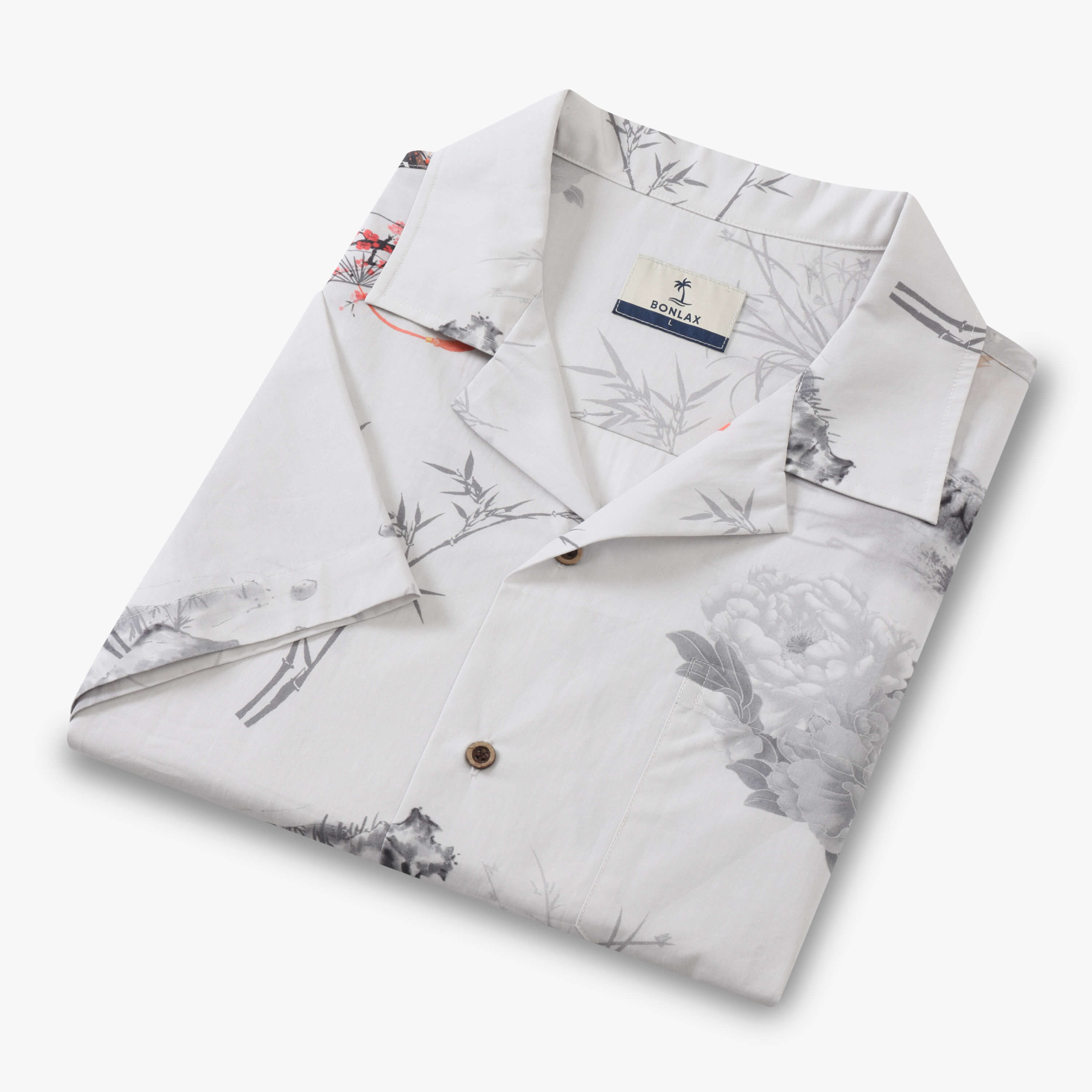 Oriental Poetic Landscape Camp Shirt