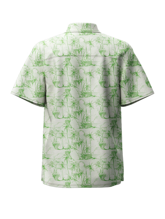 Bamboo Panda Pattern Hawaiian Shirt - Bonlax