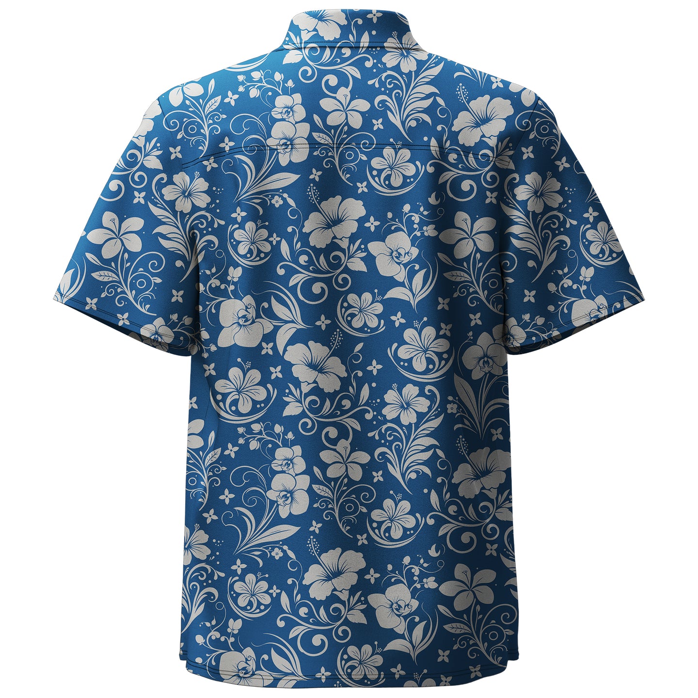 Hibiscus Flower Print Short Sleeve Shirt - Bonlax