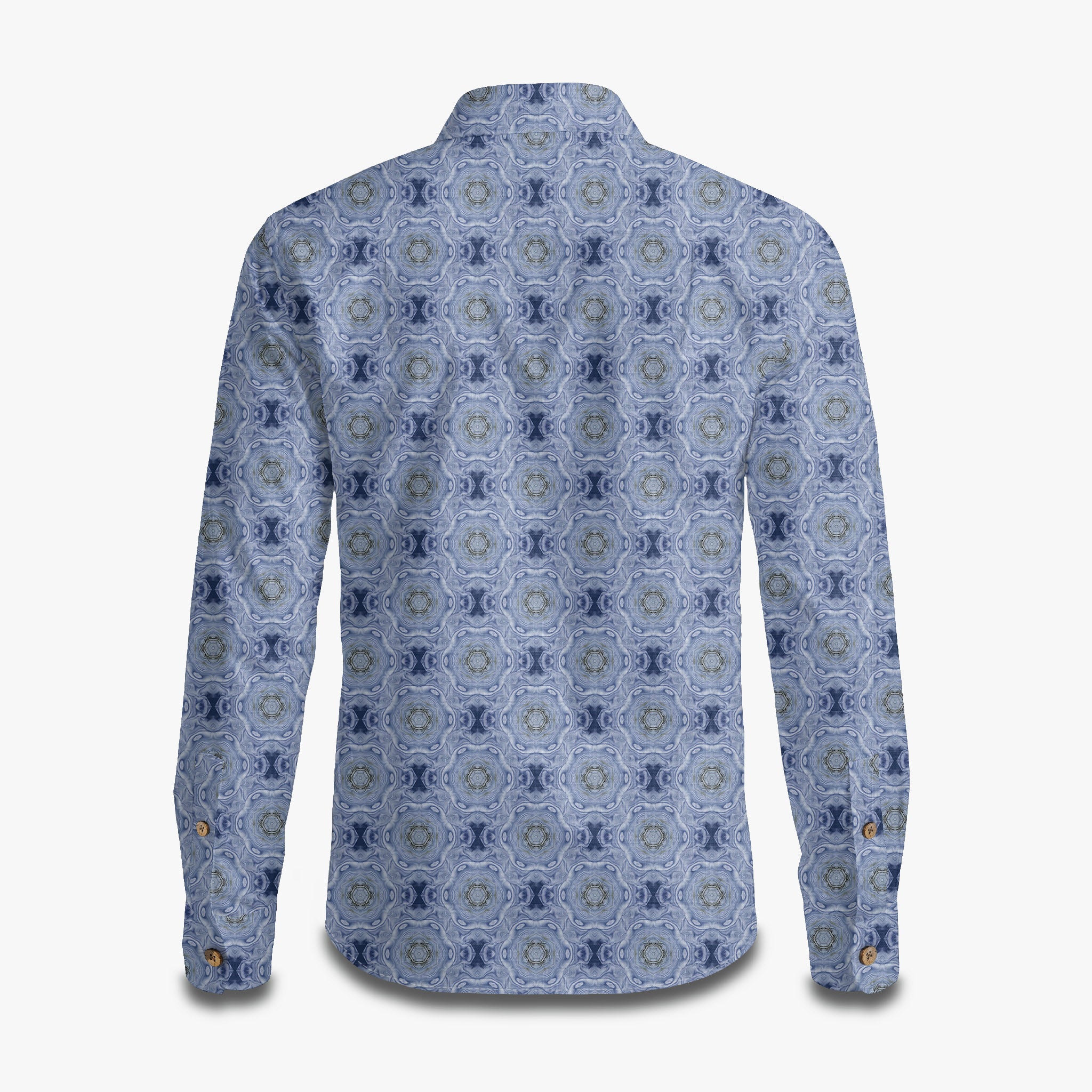 Flower Smudge Print Long Sleeve Shirt