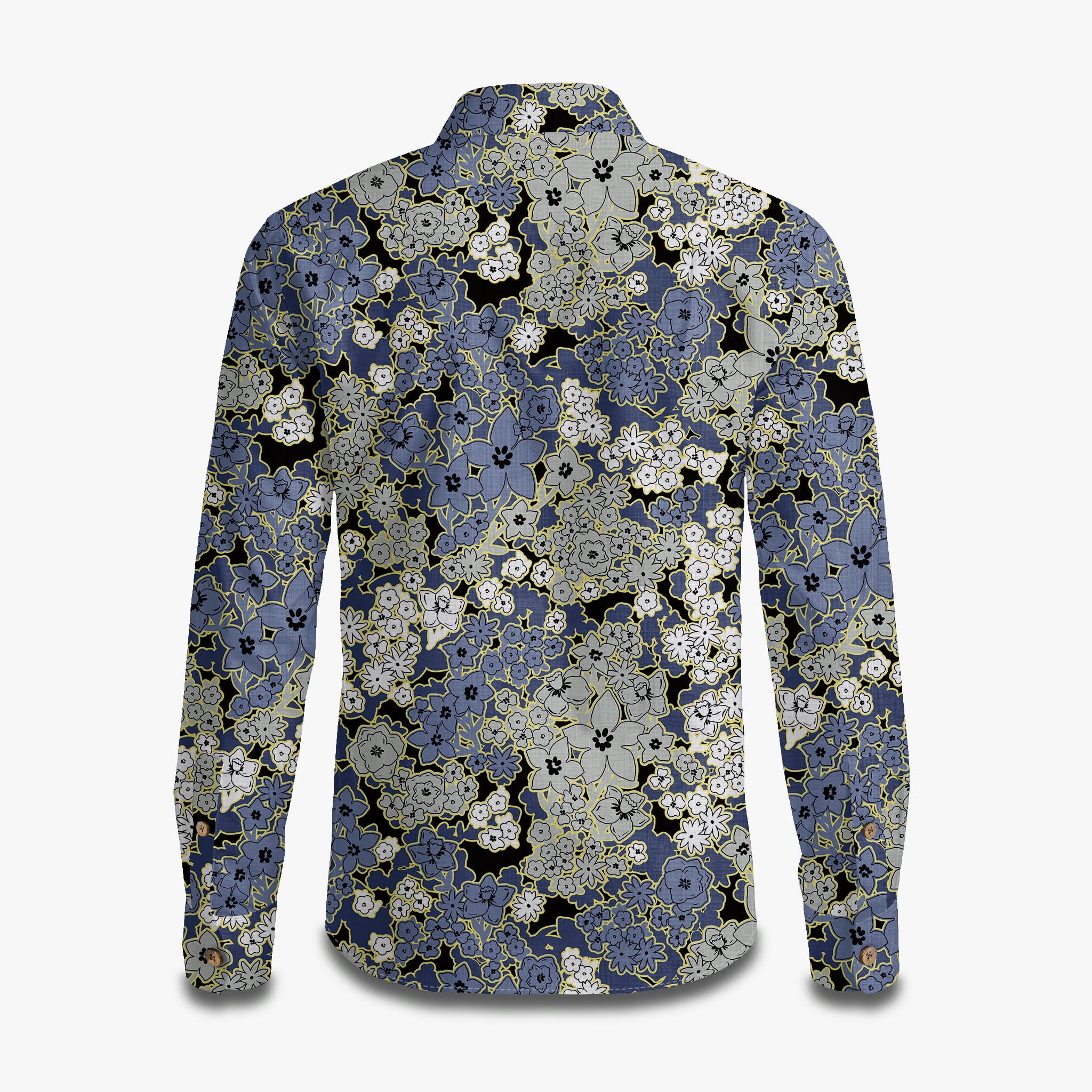 Camouflage Flower Pattern Long Sleeve Shirt
