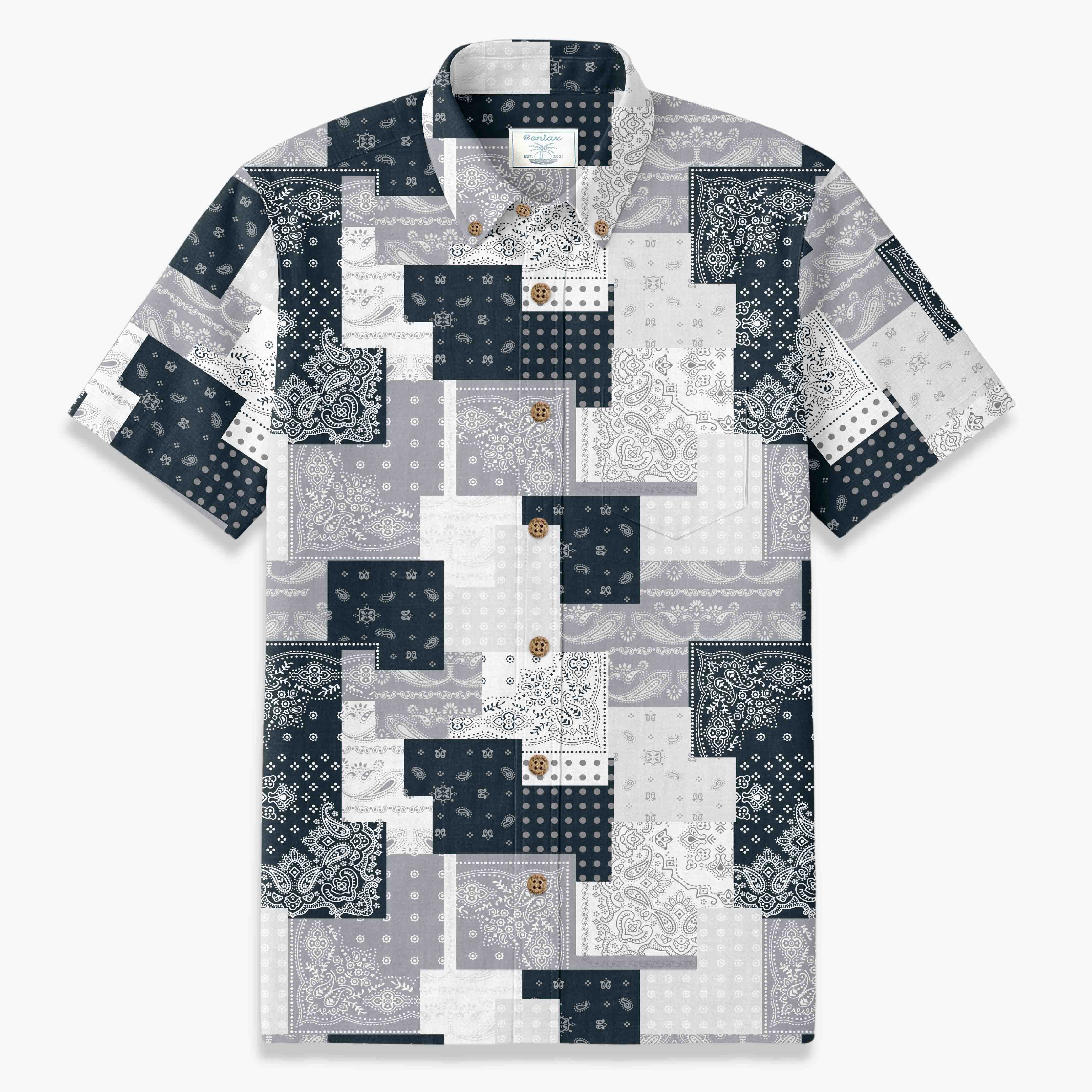 Retro Grey Paisley Mashup