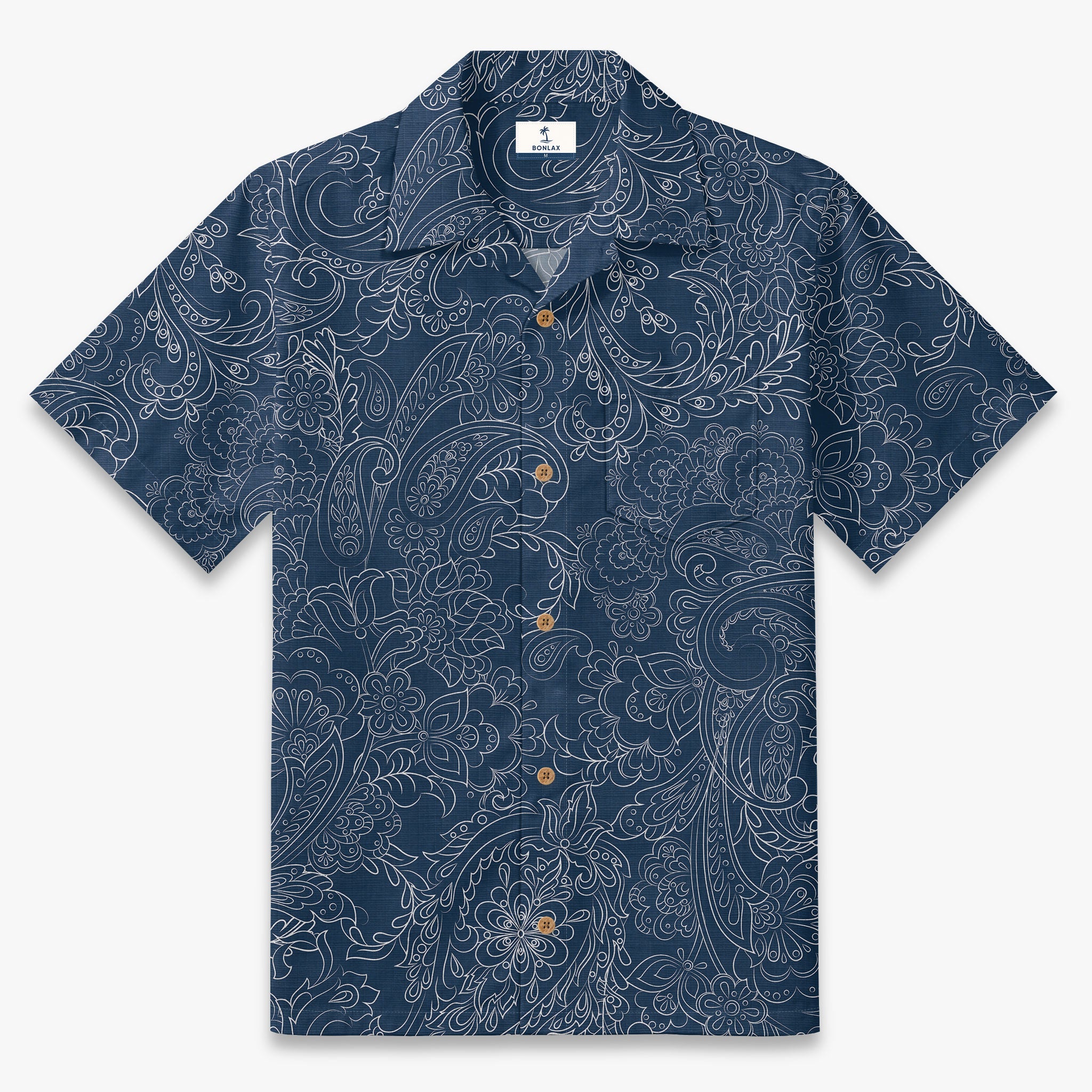 Cocoa Paisley Vintage Camp Shirt