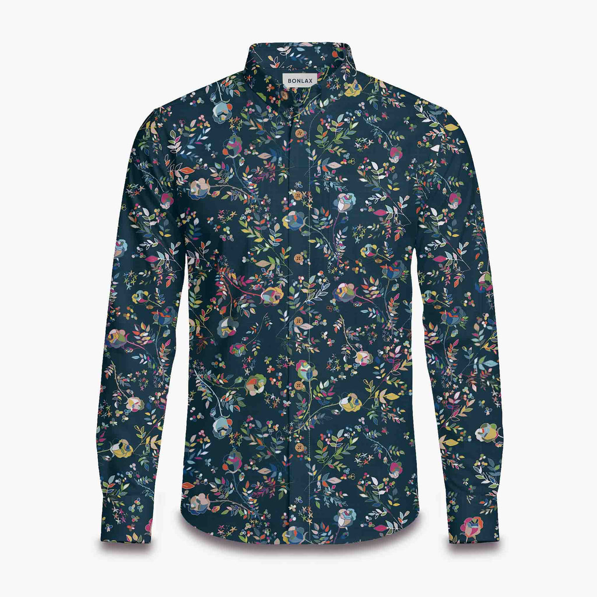 knee length dresses for ladies Men's Flower Skull Long Sleeve Shirt | Floral Gothic Top