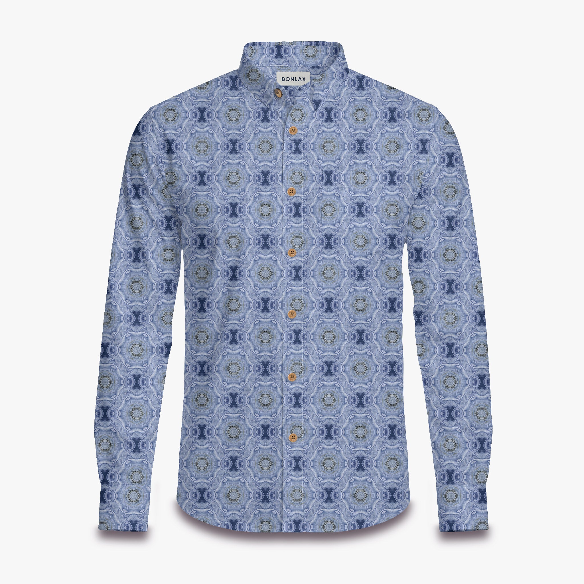 Flower Smudge Print Long Sleeve Shirt