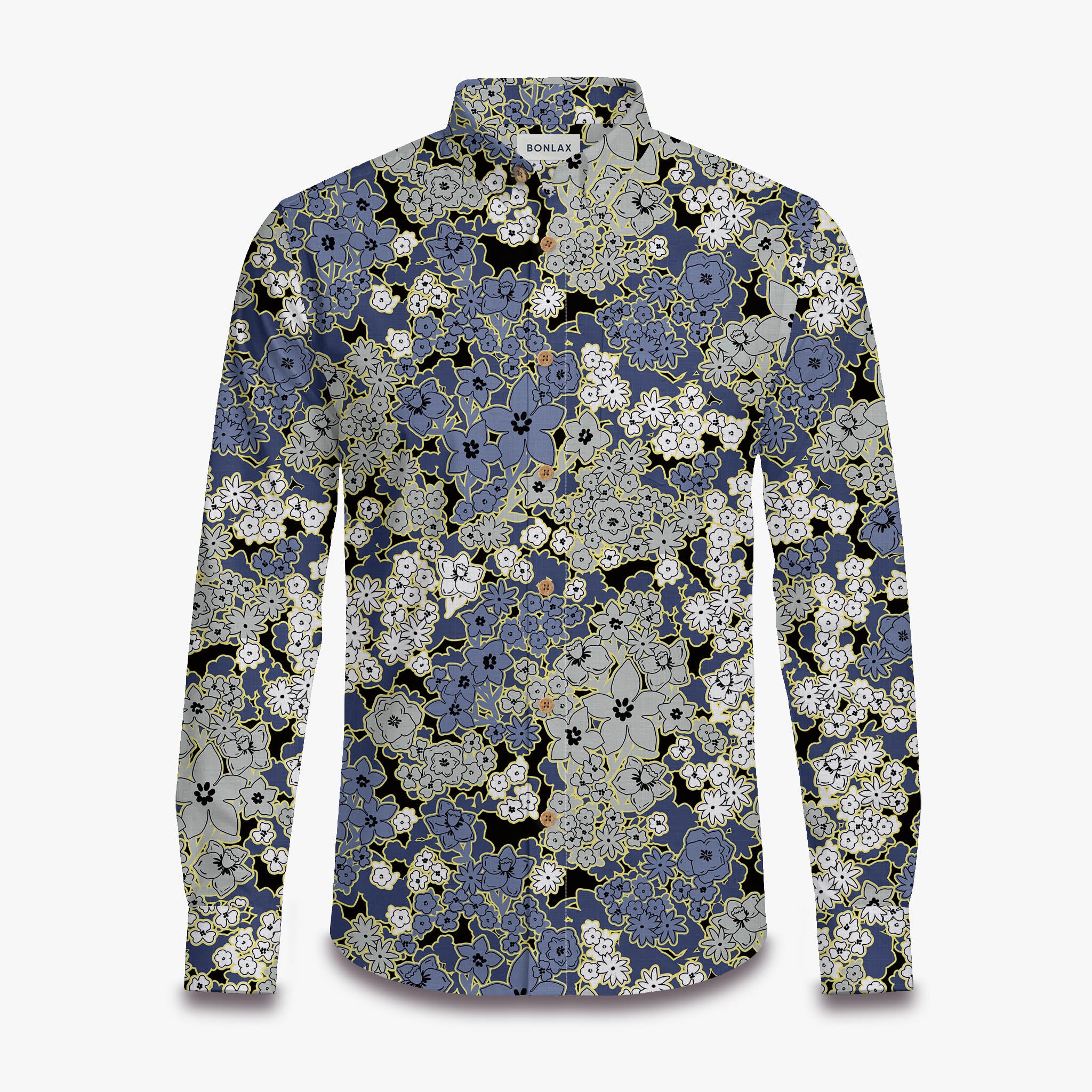 Camouflage Flower Pattern Long Sleeve Shirt