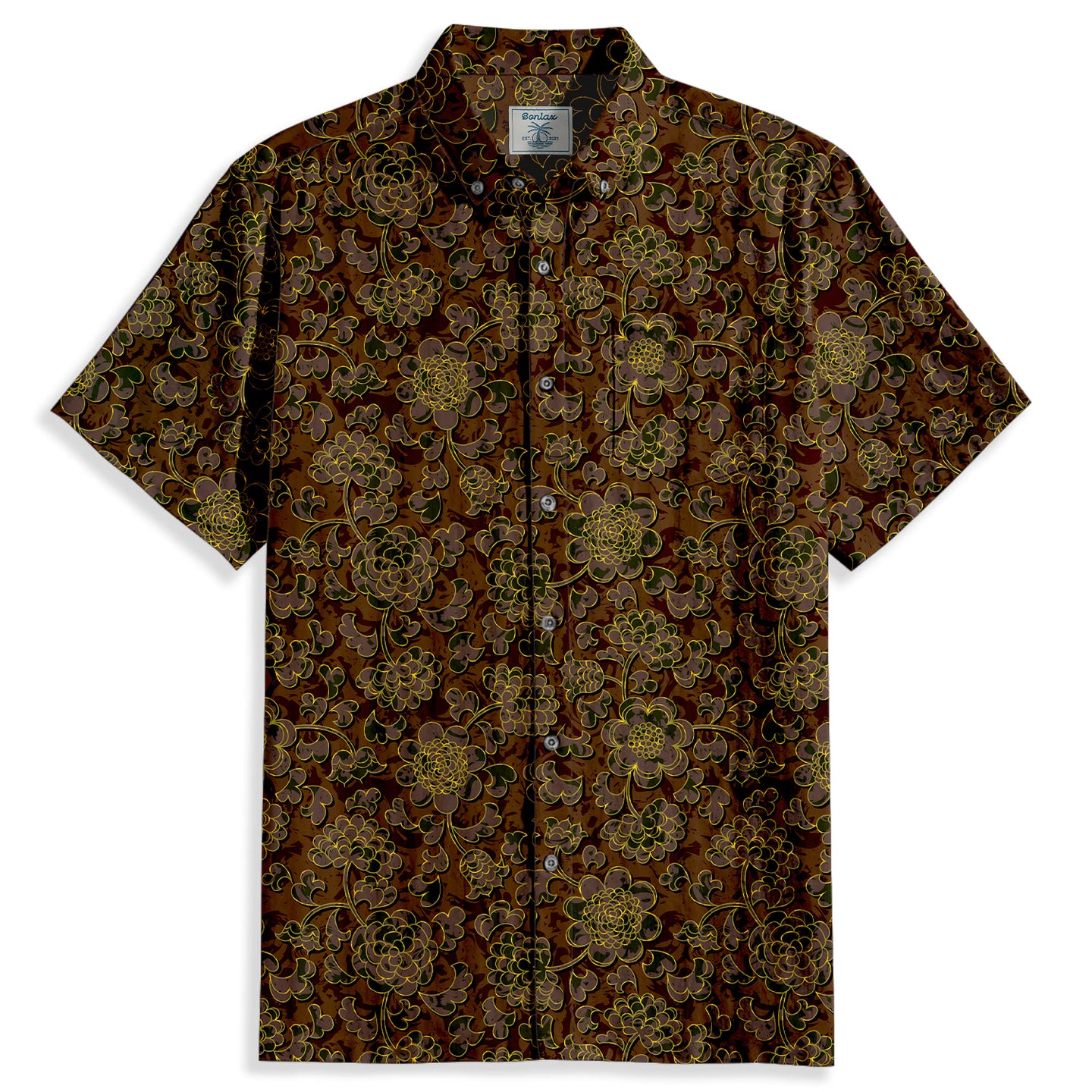 Floral Short Sleeve Shirt - Bonlax