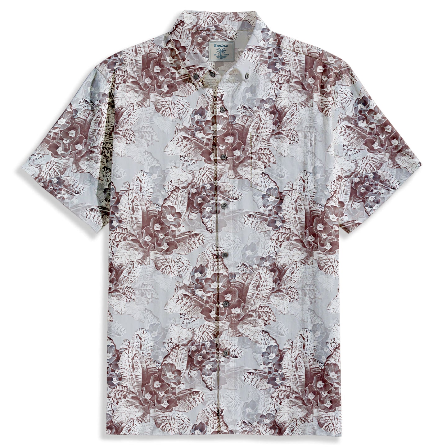 Primrose Print Short Sleeve Shirt - Bonlax