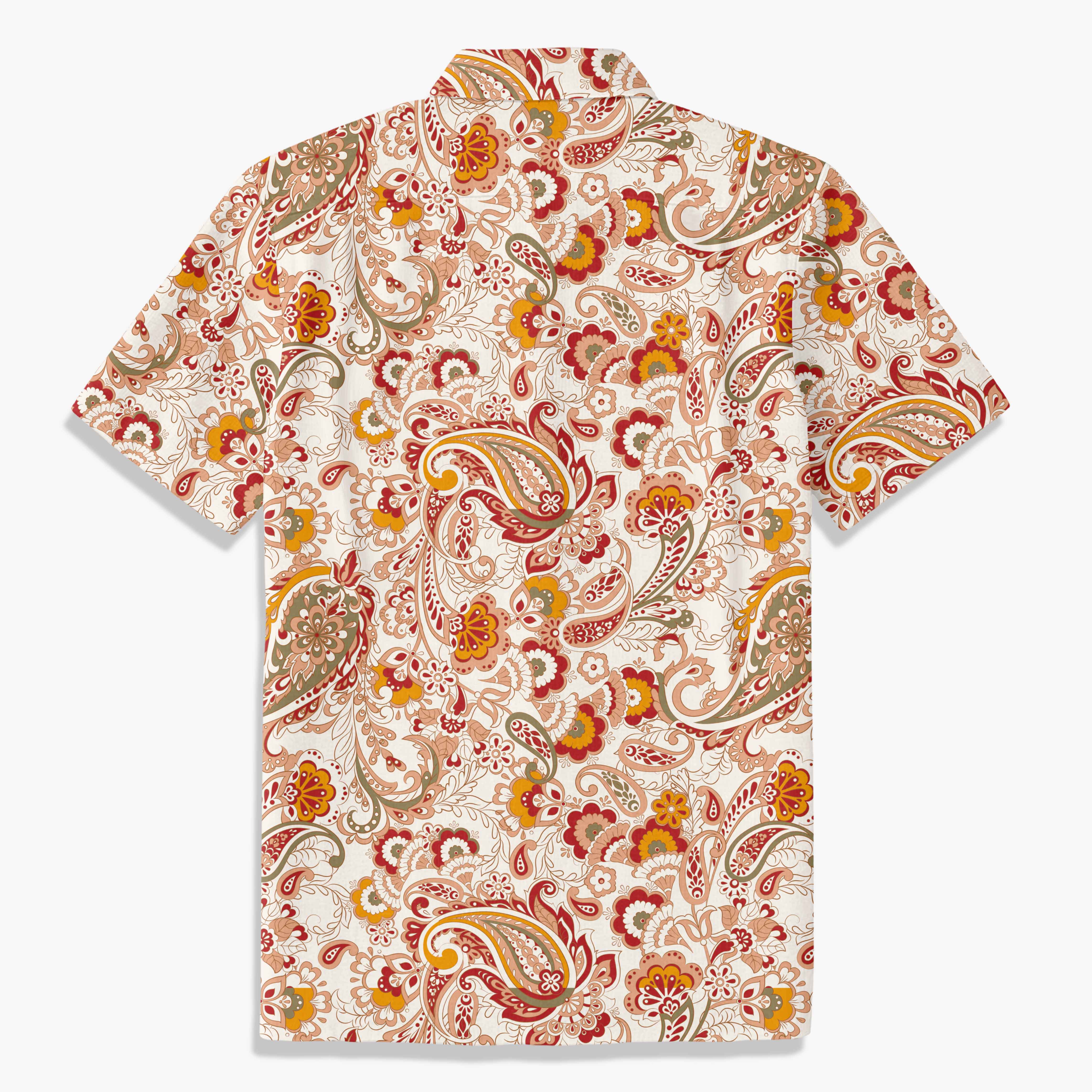 Bohemian Paisley Resort Shirt