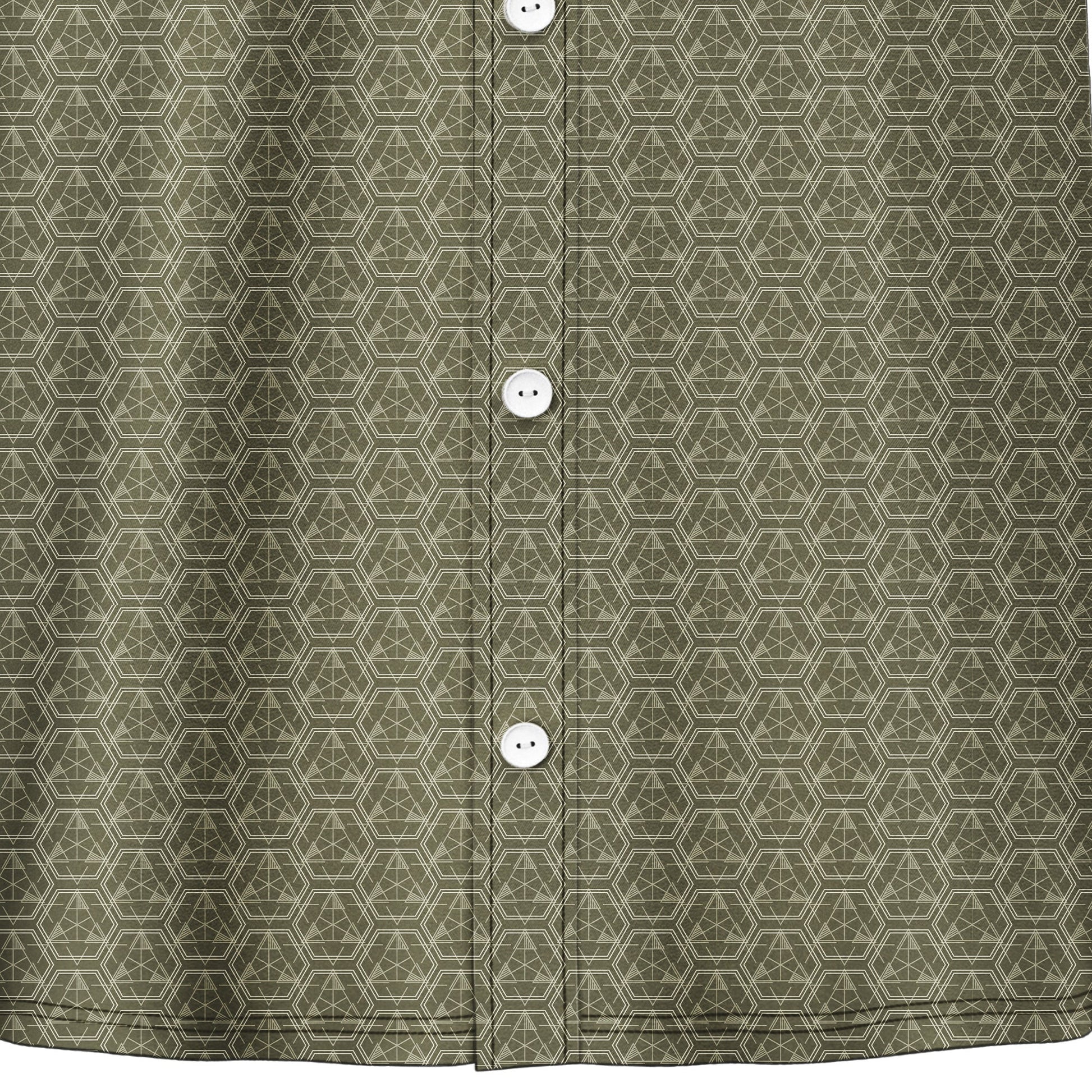 Basic Geometric Print Hawaiian Short Sleeve Shirt - Bonlax - Bonlax