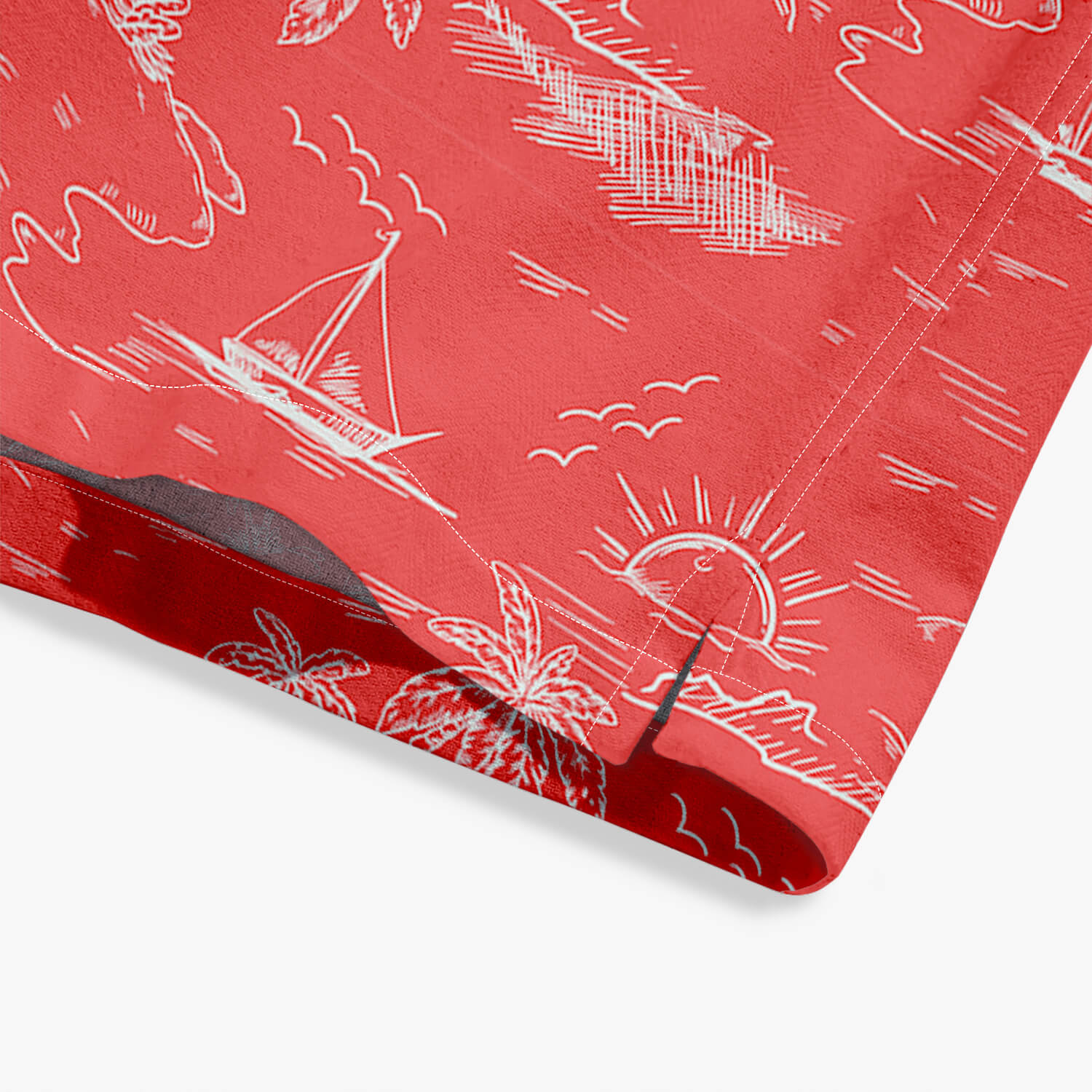 Men's Coconut Tree Sunset Hawaiian Shirt | Tropical Beach Wear
