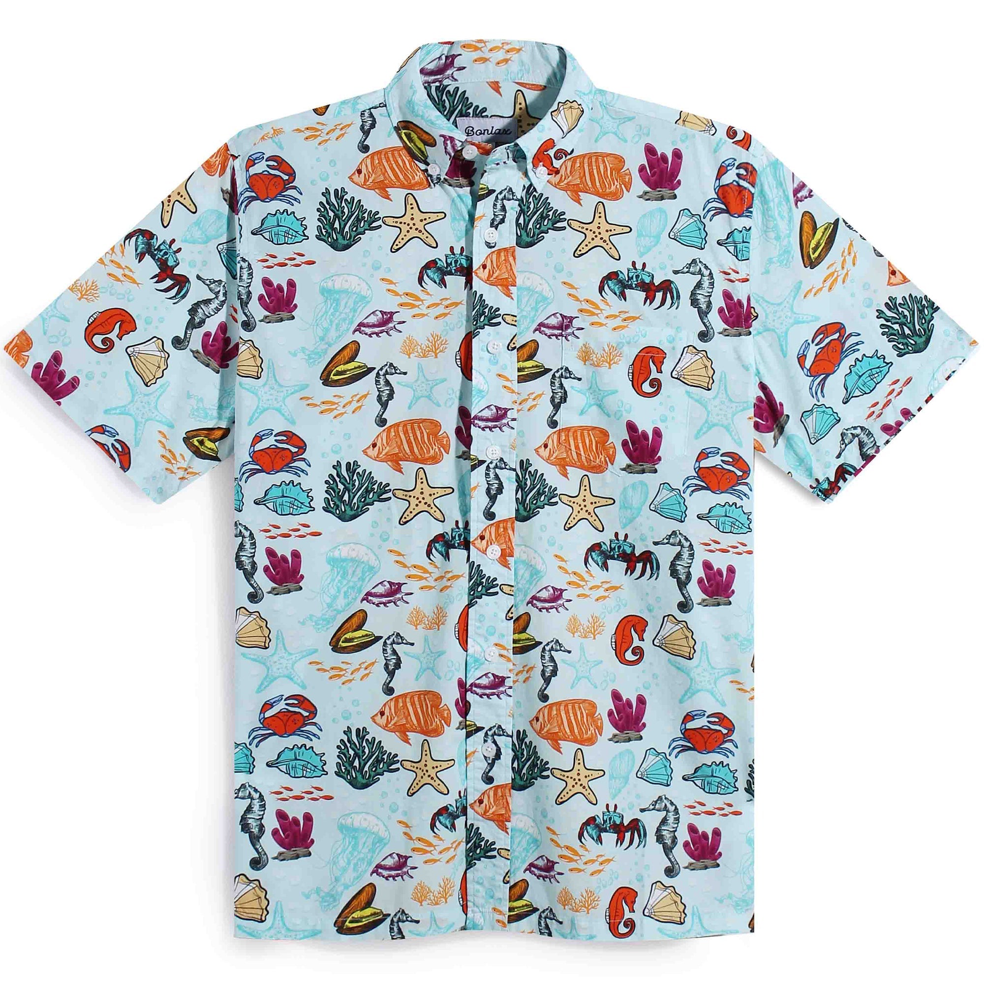 Coral Colorful Fish Underwater World Beach Shirt - Bonlax - Bonlax