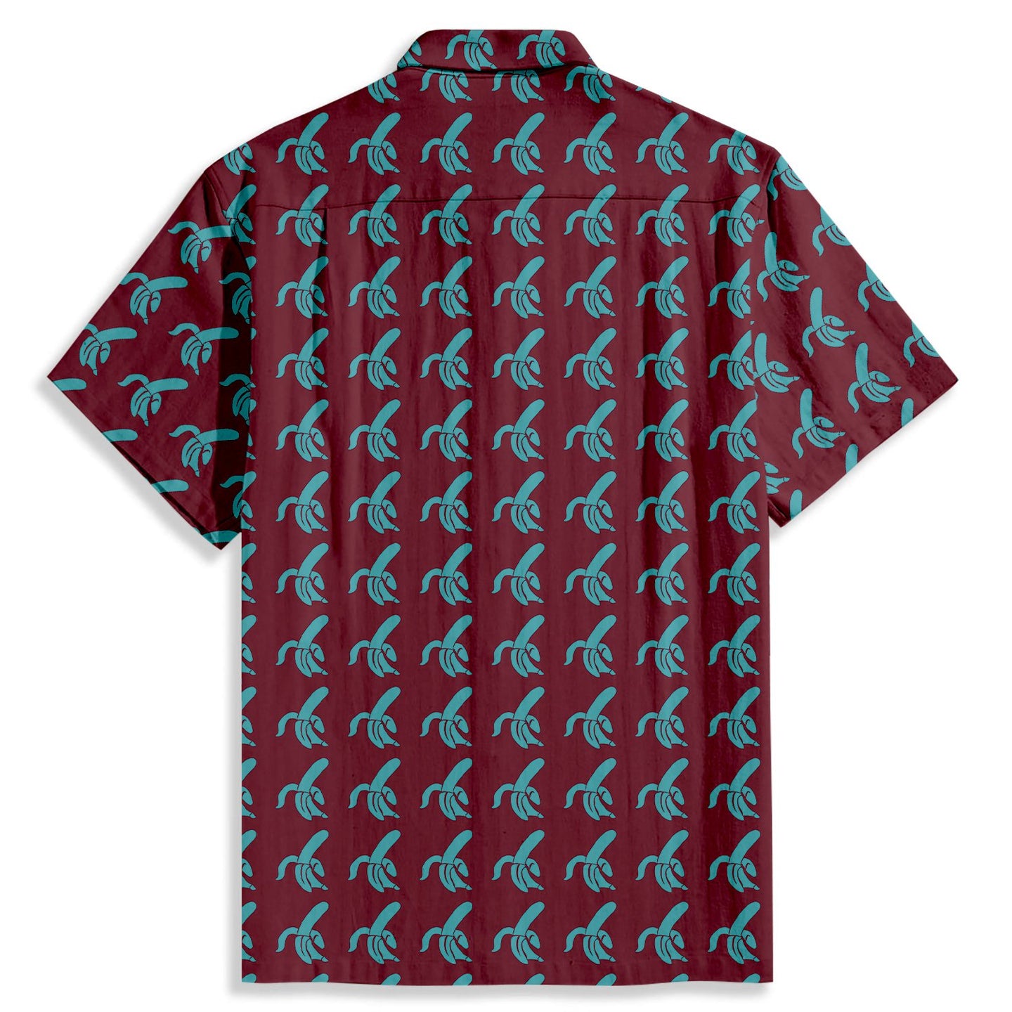 Banana Print Short Sleeve Shirt - Bonlax