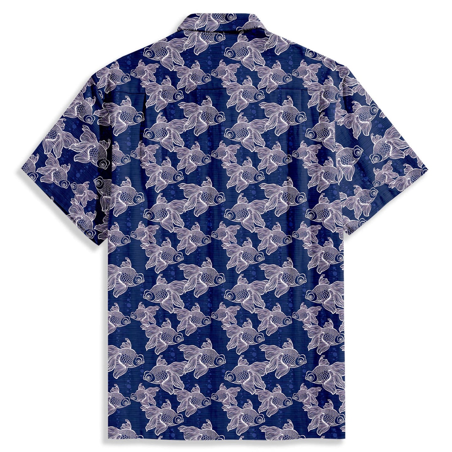 Personalized Hand-painted Koi Print Short Sleeve Shirt - Bonlax