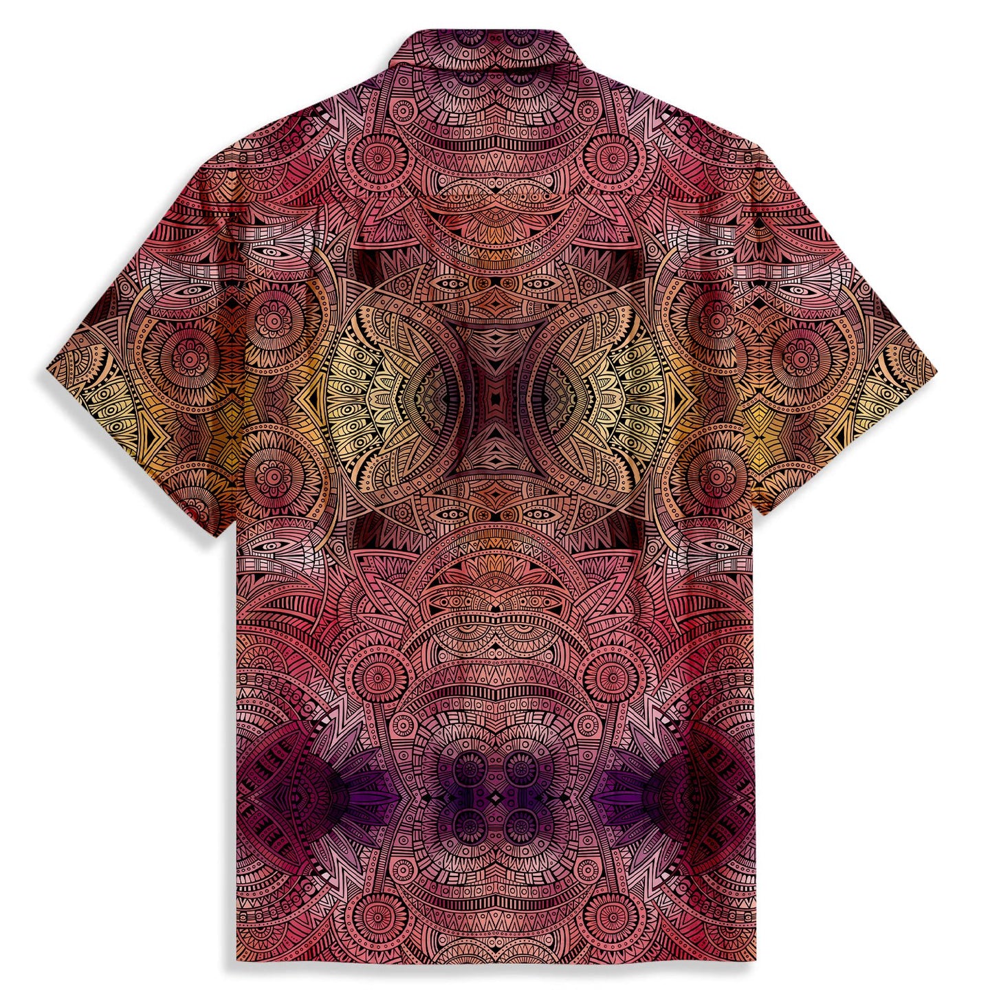 Tribal Ethnic Pattern Short Sleeve Shirt - Bonlax