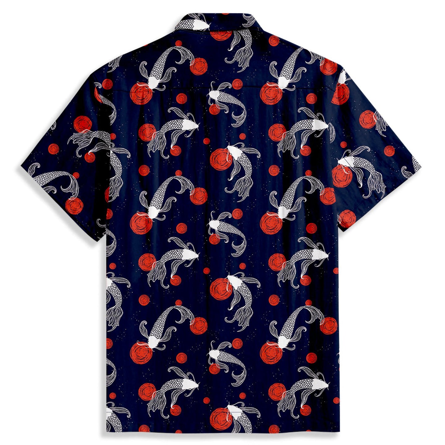 Koi Bubble Print Short Sleeve Shirt - Bonlax