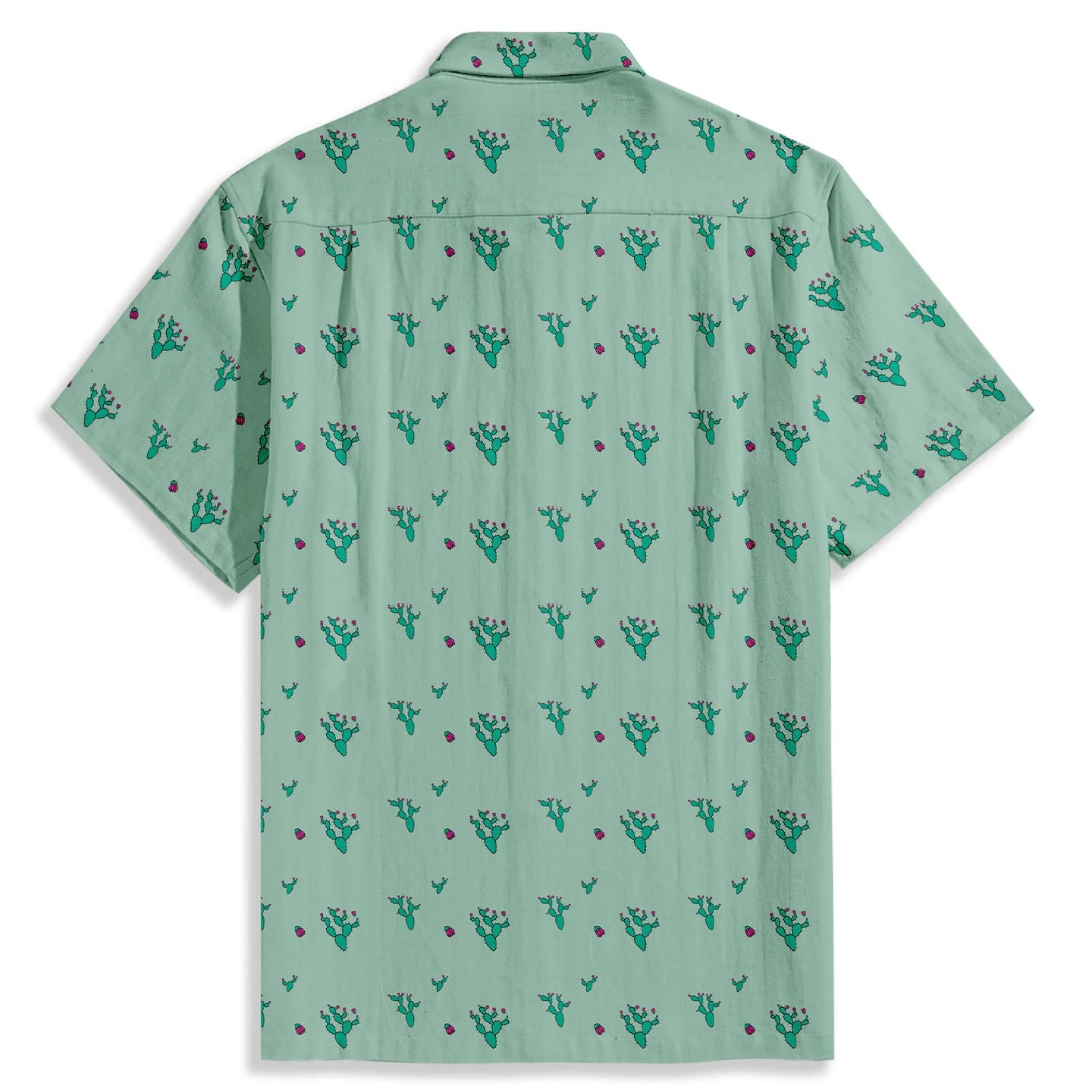 Cactus Print Short Sleeve Shirt - Bonlax