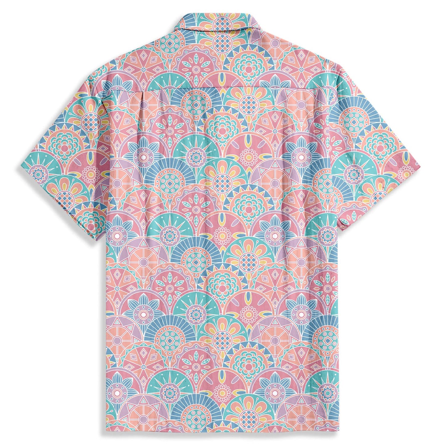 Colorful Abstract Pattern Short Sleeve Shirt - Bonlax