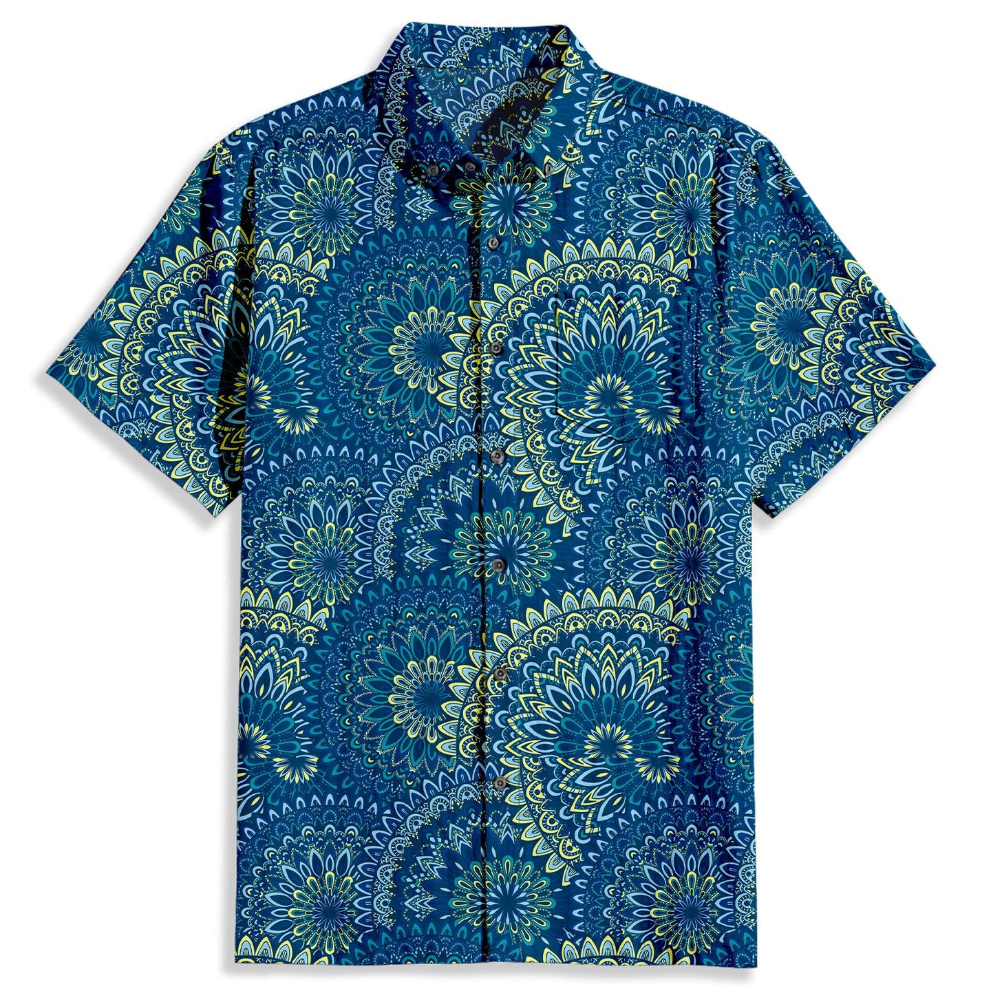 Bohemia Print Short Sleeve Shirt - Bonlax