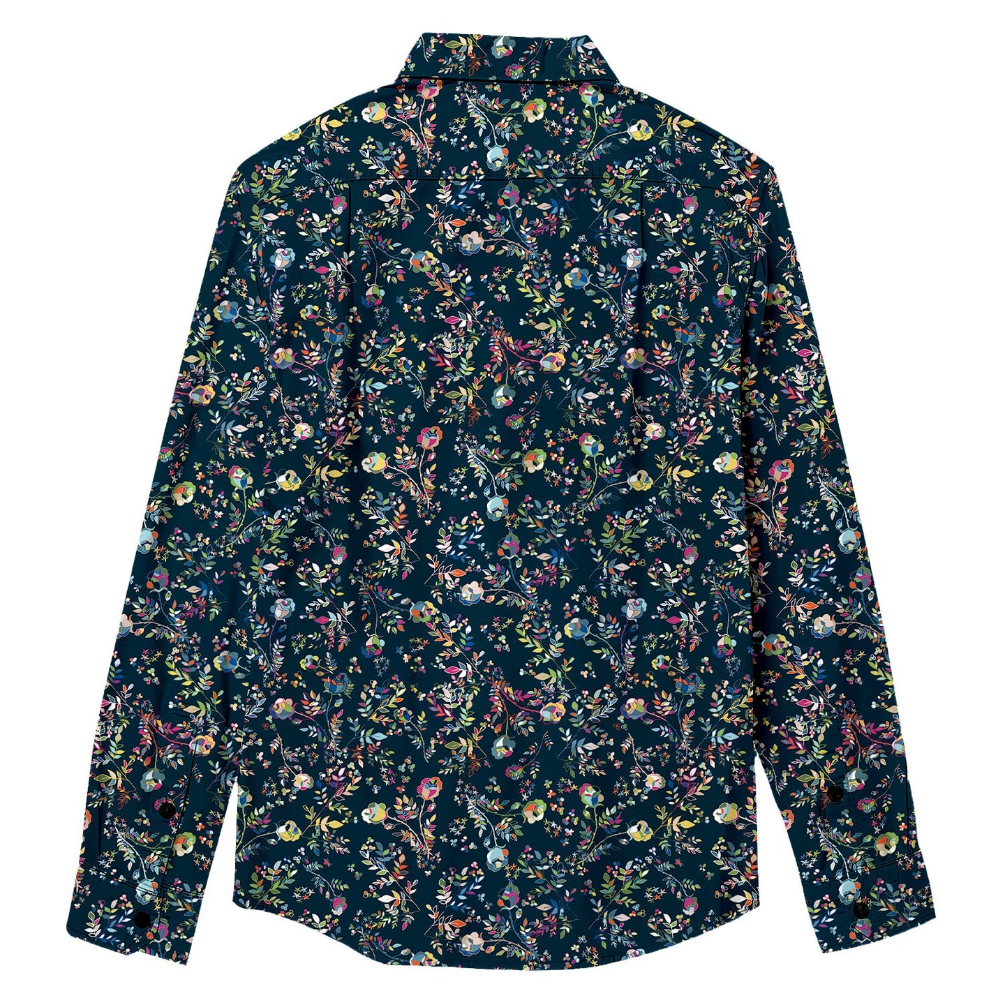 Multi-colored Floral Long Sleeve Shirt - Bonlax