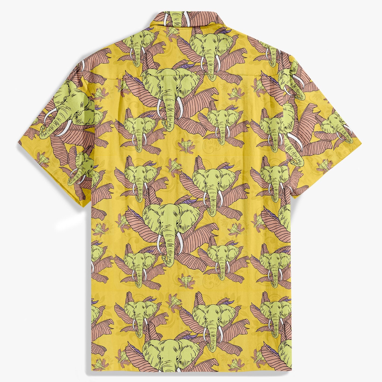 Yellow Forest Elephants Shirt-Bonlax