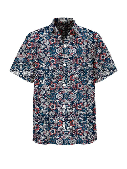 Floral Paisley Hawaiian Shirt - Bonlax(Shipping on May 21st)