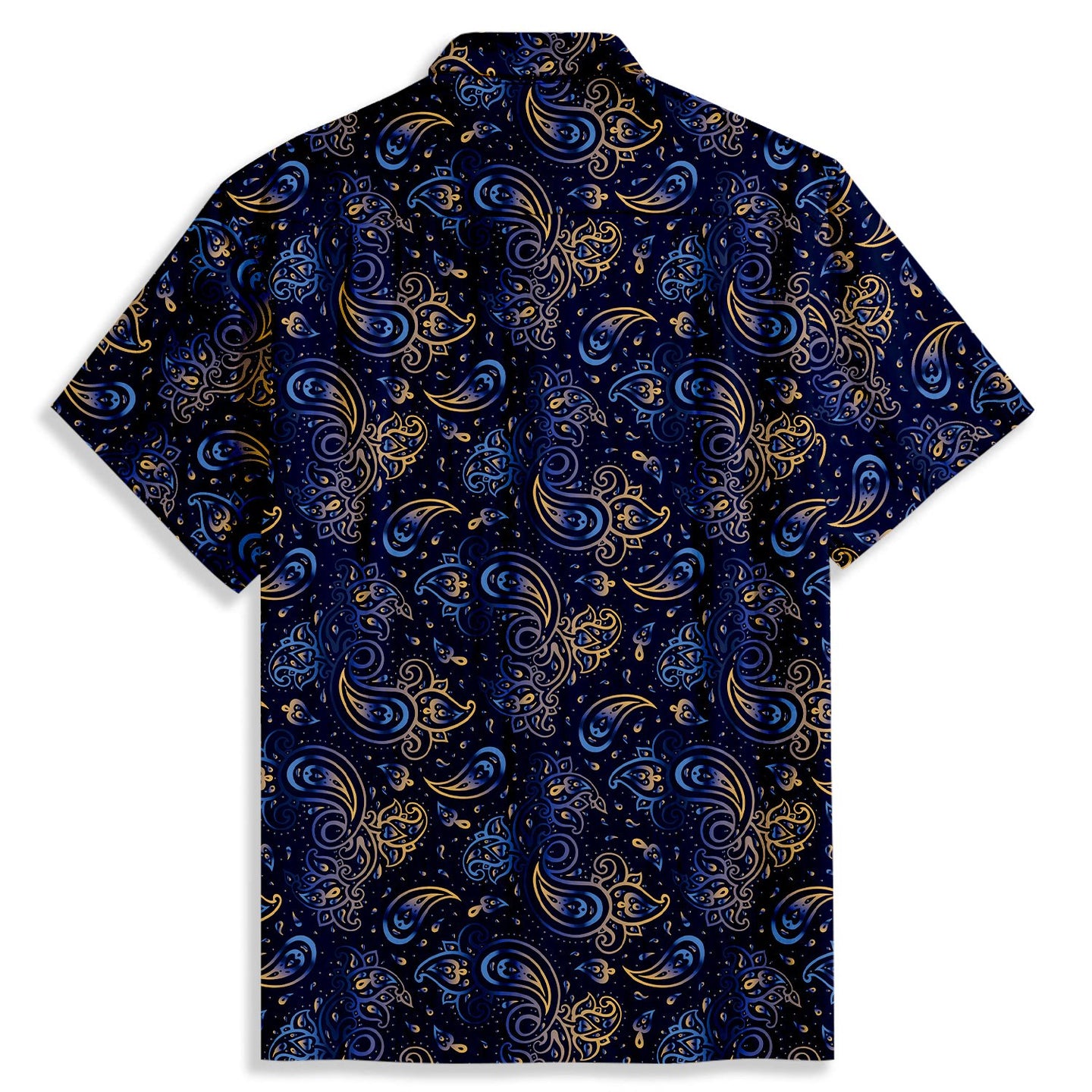 Gradient Paisley Short Sleeve Shirt - Bonlax